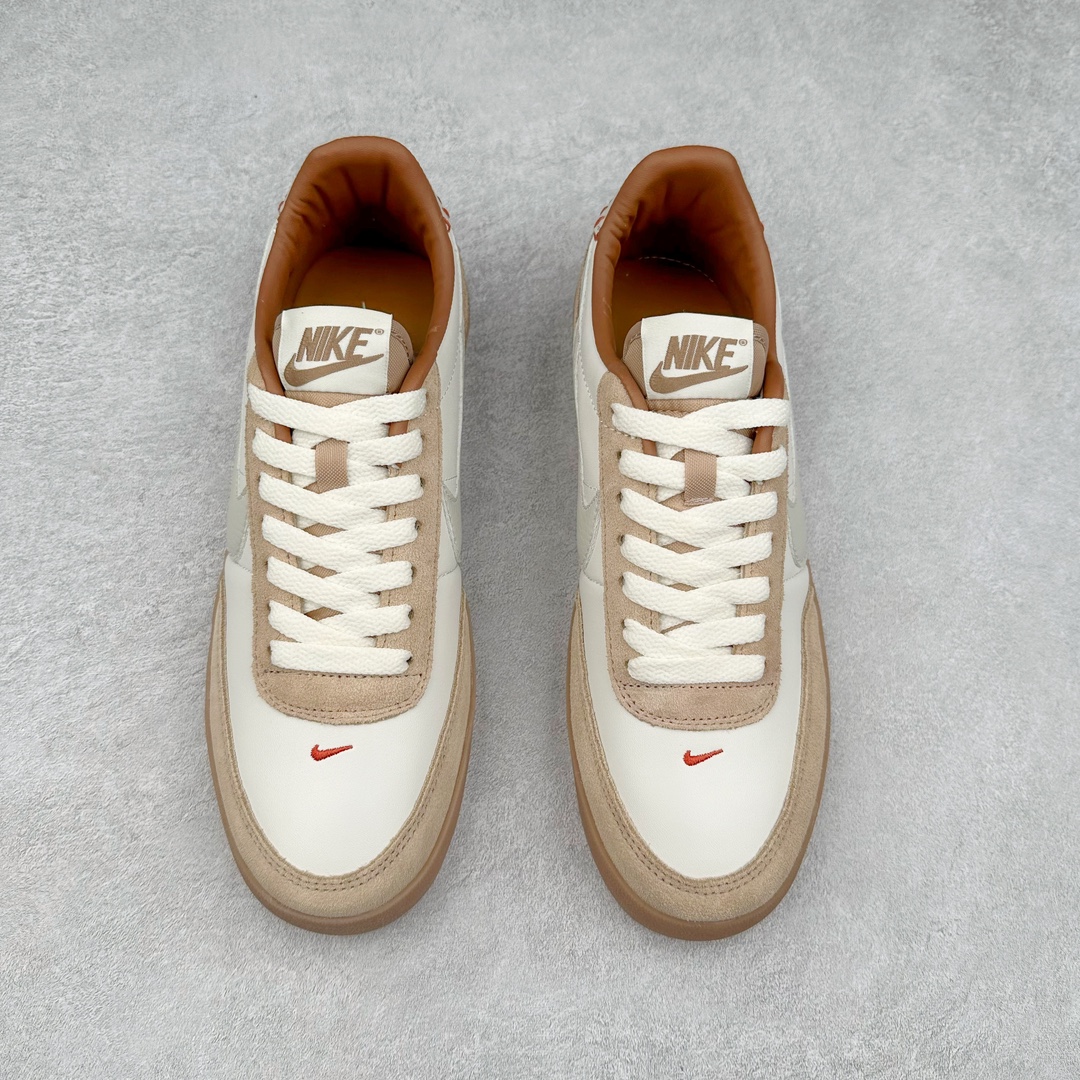 图片[2]-J.Crew x NK Killshot II Leather 联名复古板鞋 HF5729-009 采用米白色皮革制作鞋身 Swoosh 点缀其中 最后搭载棕色生胶大底 流露出满满的复古气气息 尺码：36 36.5 37.5 38 38.5 39 40 40.5 41 42 42.5 43 44-选品中心