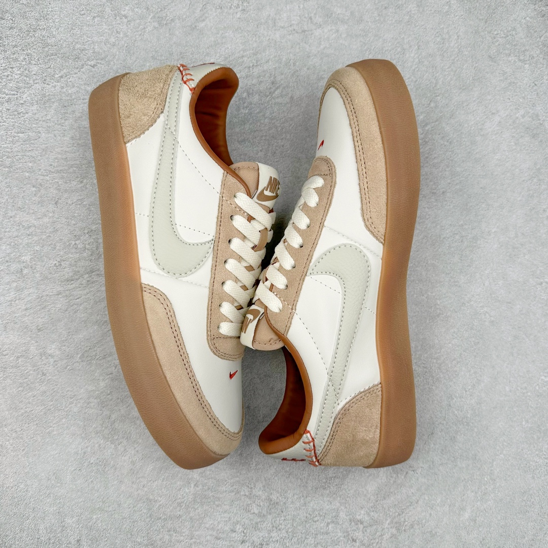 图片[3]-J.Crew x NK Killshot II Leather 联名复古板鞋 HF5729-009 采用米白色皮革制作鞋身 Swoosh 点缀其中 最后搭载棕色生胶大底 流露出满满的复古气气息 尺码：36 36.5 37.5 38 38.5 39 40 40.5 41 42 42.5 43 44-选品中心