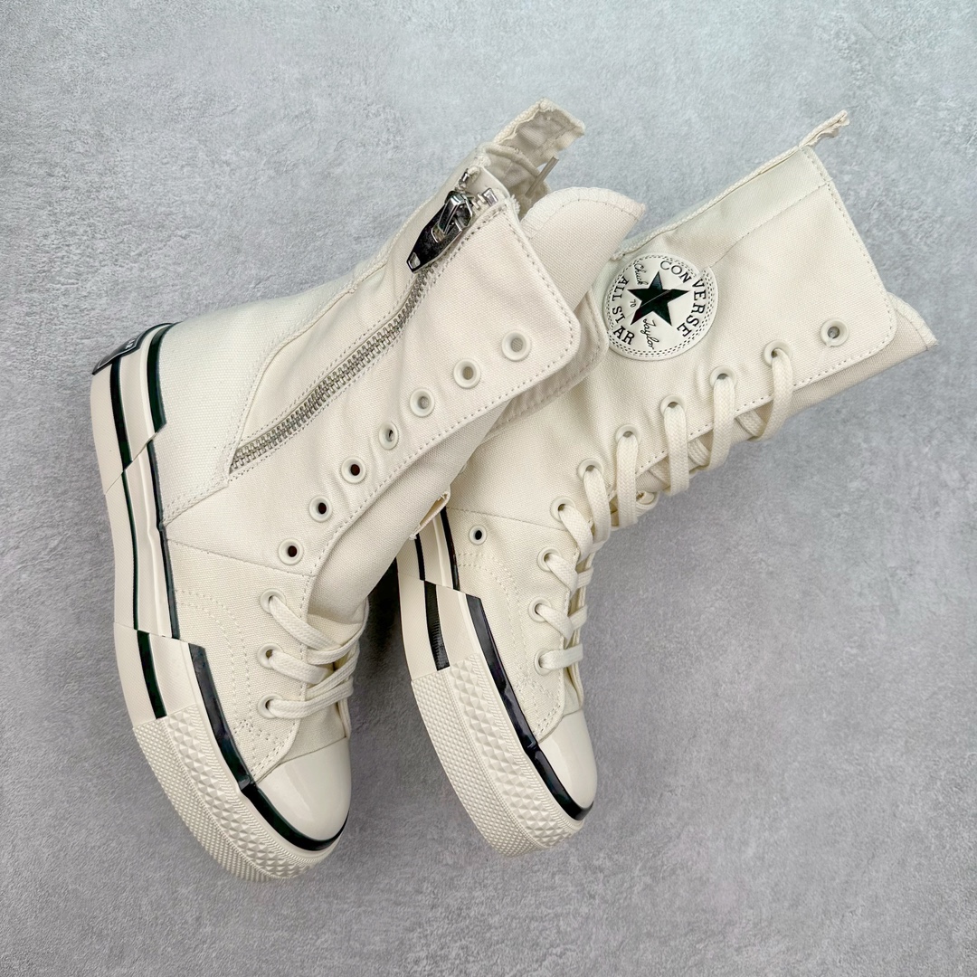 图片[3]-Converse Chuck 70 Plus X-High 匡威官方 加高款解构厚底休闲鞋 柳智敏同款 独特短靴鞋型续写Chuck 70 Plus的解构设计语言 长鞋舌与解构橡胶外底突破沉闷风格 自然增高外底 上脚视觉效果巧妙拉长腿部线条 超长筒靴搭配超长鞋带 千禧风妥妥拿捏 舒适脚感搭配侧边拉链 穿脱自如 货号：白色 A08261C 货号：黑色 A10361C 尺码：35 36 36.5 37 37.5 38 39 39.5 40-选品中心