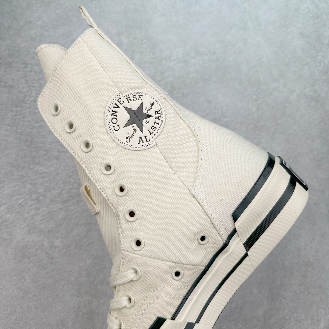 图片[7]-Converse Chuck 70 Plus X-High 匡威官方 加高款解构厚底休闲鞋 柳智敏同款 独特短靴鞋型续写Chuck 70 Plus的解构设计语言 长鞋舌与解构橡胶外底突破沉闷风格 自然增高外底 上脚视觉效果巧妙拉长腿部线条 超长筒靴搭配超长鞋带 千禧风妥妥拿捏 舒适脚感搭配侧边拉链 穿脱自如 货号：白色 A08261C 货号：黑色 A10361C 尺码：35 36 36.5 37 37.5 38 39 39.5 40-选品中心