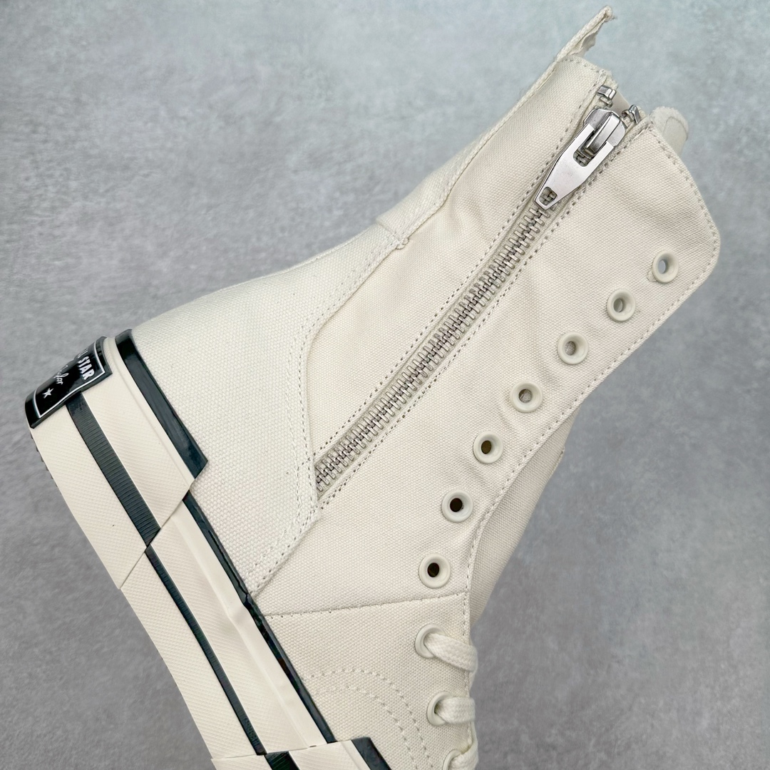 图片[6]-Converse Chuck 70 Plus X-High 匡威官方 加高款解构厚底休闲鞋 柳智敏同款 独特短靴鞋型续写Chuck 70 Plus的解构设计语言 长鞋舌与解构橡胶外底突破沉闷风格 自然增高外底 上脚视觉效果巧妙拉长腿部线条 超长筒靴搭配超长鞋带 千禧风妥妥拿捏 舒适脚感搭配侧边拉链 穿脱自如 货号：白色 A08261C 货号：黑色 A10361C 尺码：35 36 36.5 37 37.5 38 39 39.5 40-选品中心