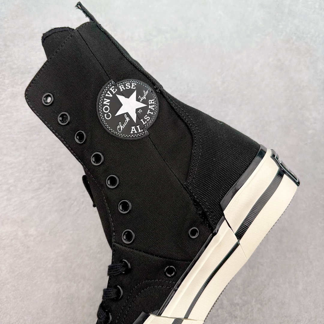 图片[7]-Converse Chuck 70 Plus X-High 匡威官方 加高款解构厚底休闲鞋 柳智敏同款 独特短靴鞋型续写Chuck 70 Plus的解构设计语言 长鞋舌与解构橡胶外底突破沉闷风格 自然增高外底 上脚视觉效果巧妙拉长腿部线条 超长筒靴搭配超长鞋带 千禧风妥妥拿捏 舒适脚感搭配侧边拉链 穿脱自如 货号：白色 A08261C 货号：黑色 A10361C 尺码：35 36 36.5 37 37.5 38 39 39.5 40-选品中心