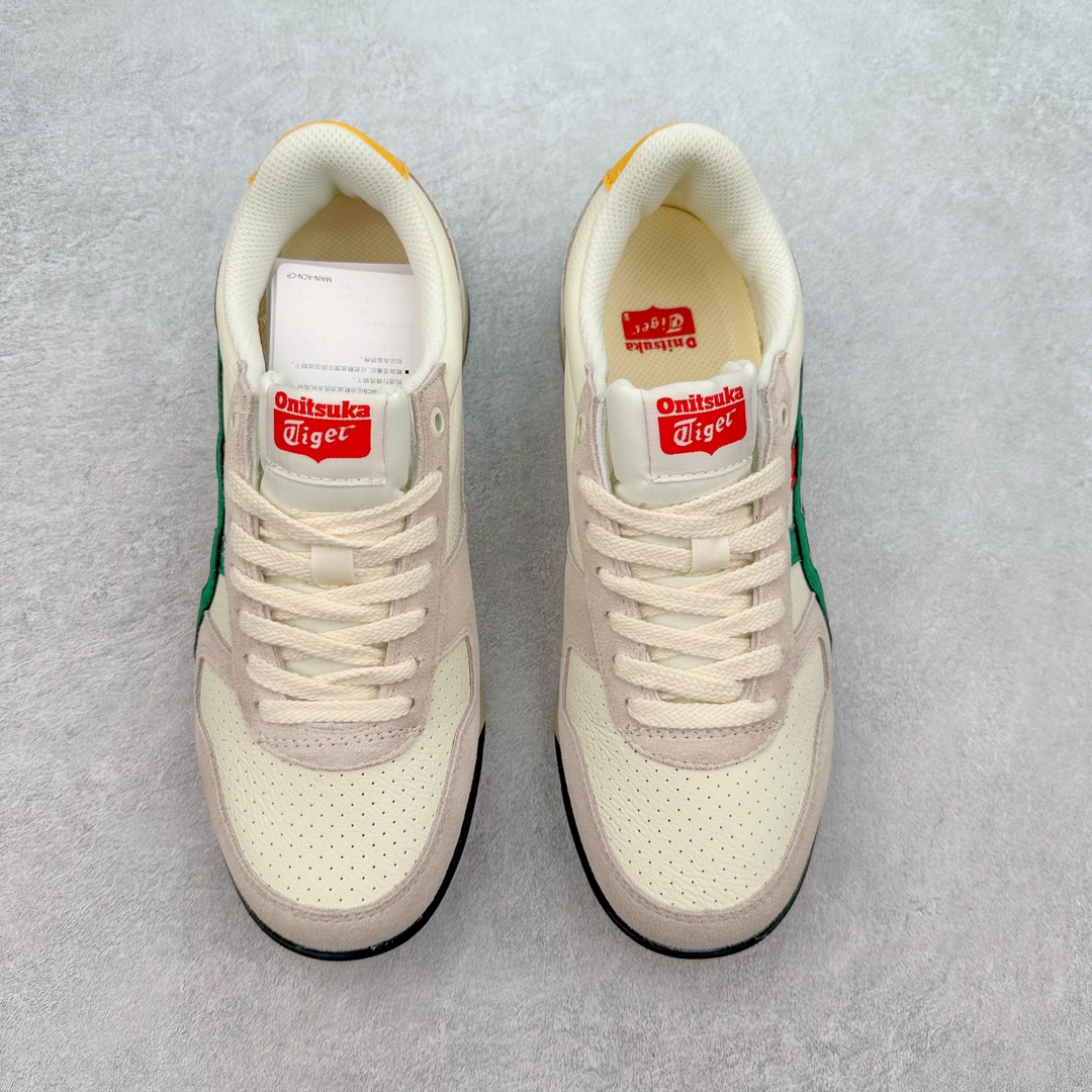 图片[2]-Asics Onitsuka Tiger Ultimate 81 EX 亚瑟士终极系列低帮复古风百搭皮革休闲运动慢跑鞋 采用软质荔枝纹牛培皮鞋面材质 配置OrthoLite鞋垫 轻质Eva缓震组合耐磨橡胶外底 Onitsuka Tiger 鬼塚虎 ULTIMATE 81EX 1183B510 中性款运动鞋 鞋跟底部的缓震孔设计以及TPU后跟保护片强化稳定性 造就合乎新时代高性能运动鞋标准的现代鞋款 牛皮革鞋面 FLYTEFOAM Propel中底增强缓震性与回弹性 鞋跟处采用fuzeGEL缓震胶科技 强化缓震 OrthoLite鞋垫 进一步强化缓震Gel-Kayano超轻量专业运动慢跑鞋 货号：1183B510-103 尺码：36-45-选品中心