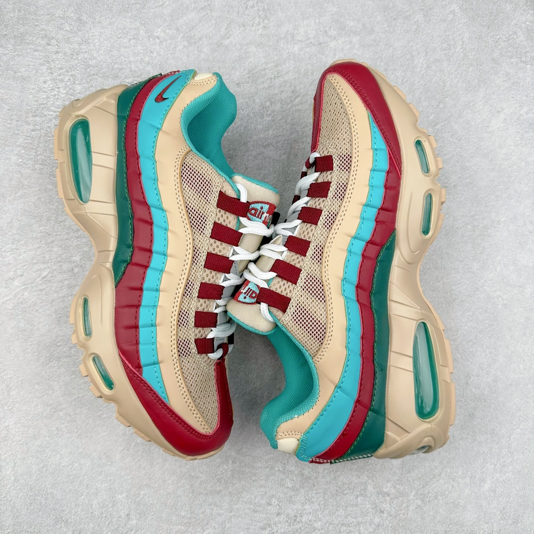 图片[3]-＃WM NK Air Max 95 复古减震气垫跑鞋 FV4710-804 经典重温 外单专供大厂出品 品质稳定 一百余色 终端操作 鞋款设计灵感源于人体构造 中底设计基于人体的脊柱构造 是整体设计的核心 尼龙孔眼代表了肋骨 而分层式面板和网眼象征着肌肉纤维和肉体组织 Air Max 95采用了两个独立的吹塑成型的Air-Sole单元 并首次在前掌使用可视化气垫设计 Swoosh logo夜当作一个 点符号放在了鞋子的后帮位置 20年的发展让 AIR MAX 95有了不同的故事 20年后再度面向世人的时候 焕然一新的面貌 让人有了另外一种清新脱俗的感觉 尺码：36 37.5 38 39 40 41 42 43 44 45 46-选品中心