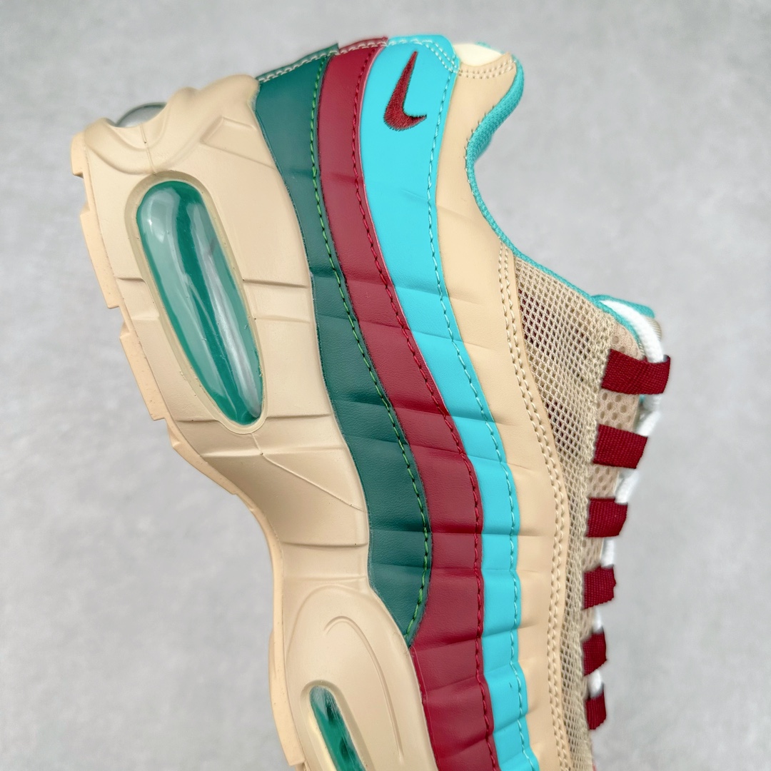 图片[6]-＃WM NK Air Max 95 复古减震气垫跑鞋 FV4710-804 经典重温 外单专供大厂出品 品质稳定 一百余色 终端操作 鞋款设计灵感源于人体构造 中底设计基于人体的脊柱构造 是整体设计的核心 尼龙孔眼代表了肋骨 而分层式面板和网眼象征着肌肉纤维和肉体组织 Air Max 95采用了两个独立的吹塑成型的Air-Sole单元 并首次在前掌使用可视化气垫设计 Swoosh logo夜当作一个 点符号放在了鞋子的后帮位置 20年的发展让 AIR MAX 95有了不同的故事 20年后再度面向世人的时候 焕然一新的面貌 让人有了另外一种清新脱俗的感觉 尺码：36 37.5 38 39 40 41 42 43 44 45 46-选品中心