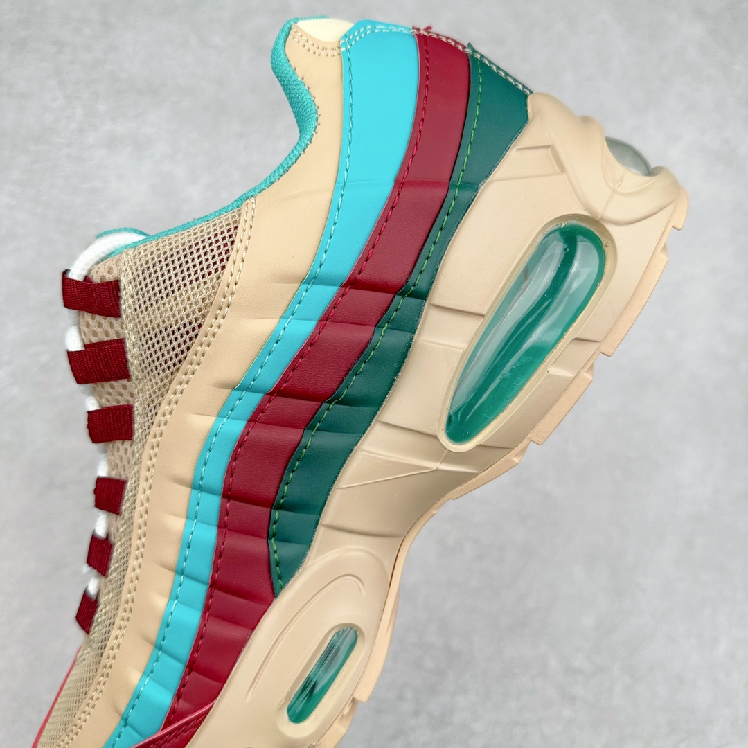 图片[7]-＃WM NK Air Max 95 复古减震气垫跑鞋 FV4710-804 经典重温 外单专供大厂出品 品质稳定 一百余色 终端操作 鞋款设计灵感源于人体构造 中底设计基于人体的脊柱构造 是整体设计的核心 尼龙孔眼代表了肋骨 而分层式面板和网眼象征着肌肉纤维和肉体组织 Air Max 95采用了两个独立的吹塑成型的Air-Sole单元 并首次在前掌使用可视化气垫设计 Swoosh logo夜当作一个 点符号放在了鞋子的后帮位置 20年的发展让 AIR MAX 95有了不同的故事 20年后再度面向世人的时候 焕然一新的面貌 让人有了另外一种清新脱俗的感觉 尺码：36 37.5 38 39 40 41 42 43 44 45 46-选品中心