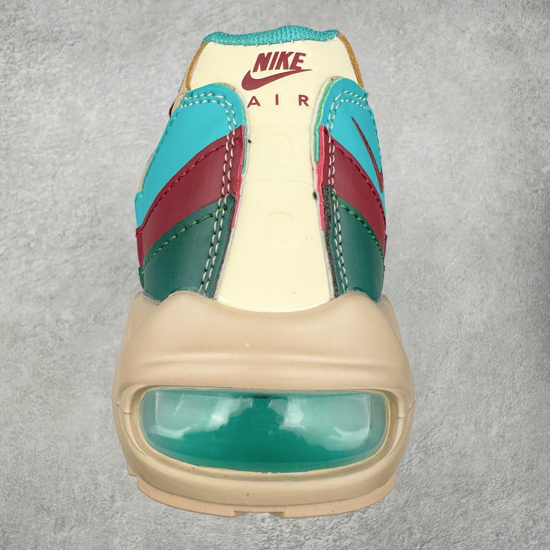 图片[8]-＃WM NK Air Max 95 复古减震气垫跑鞋 FV4710-804 经典重温 外单专供大厂出品 品质稳定 一百余色 终端操作 鞋款设计灵感源于人体构造 中底设计基于人体的脊柱构造 是整体设计的核心 尼龙孔眼代表了肋骨 而分层式面板和网眼象征着肌肉纤维和肉体组织 Air Max 95采用了两个独立的吹塑成型的Air-Sole单元 并首次在前掌使用可视化气垫设计 Swoosh logo夜当作一个 点符号放在了鞋子的后帮位置 20年的发展让 AIR MAX 95有了不同的故事 20年后再度面向世人的时候 焕然一新的面貌 让人有了另外一种清新脱俗的感觉 尺码：36 37.5 38 39 40 41 42 43 44 45 46-选品中心