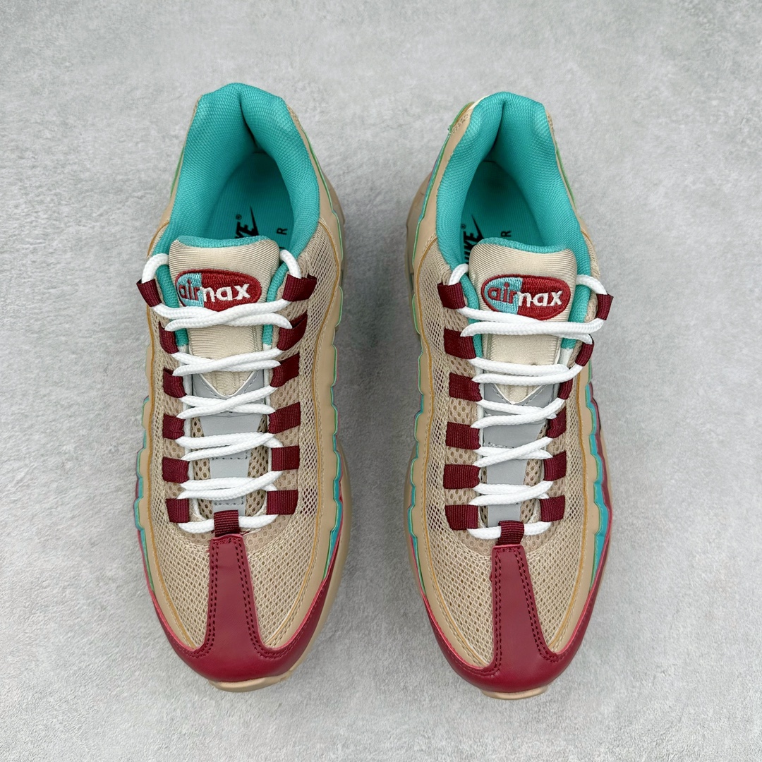 图片[2]-＃WM NK Air Max 95 复古减震气垫跑鞋 FV4710-804 经典重温 外单专供大厂出品 品质稳定 一百余色 终端操作 鞋款设计灵感源于人体构造 中底设计基于人体的脊柱构造 是整体设计的核心 尼龙孔眼代表了肋骨 而分层式面板和网眼象征着肌肉纤维和肉体组织 Air Max 95采用了两个独立的吹塑成型的Air-Sole单元 并首次在前掌使用可视化气垫设计 Swoosh logo夜当作一个 点符号放在了鞋子的后帮位置 20年的发展让 AIR MAX 95有了不同的故事 20年后再度面向世人的时候 焕然一新的面貌 让人有了另外一种清新脱俗的感觉 尺码：36 37.5 38 39 40 41 42 43 44 45 46-选品中心