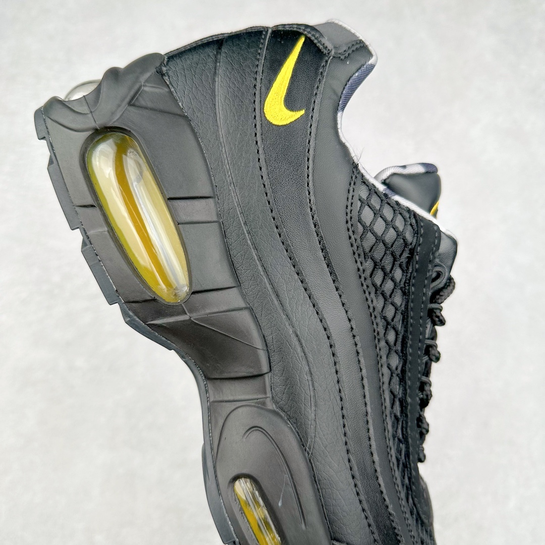 图片[6]-＃WM NK Air Max 95 复古减震气垫跑鞋 FB2709-001 经典重温 外单专供大厂出品 品质稳定 一百余色 终端操作 鞋款设计灵感源于人体构造 中底设计基于人体的脊柱构造 是整体设计的核心 尼龙孔眼代表了肋骨 而分层式面板和网眼象征着肌肉纤维和肉体组织 Air Max 95采用了两个独立的吹塑成型的Air-Sole单元 并首次在前掌使用可视化气垫设计 Swoosh logo夜当作一个 点符号放在了鞋子的后帮位置 20年的发展让 AIR MAX 95有了不同的故事 20年后再度面向世人的时候 焕然一新的面貌 让人有了另外一种清新脱俗的感觉 尺码：36 37.5 38 39 40 41 42 43 44 45 46-选品中心