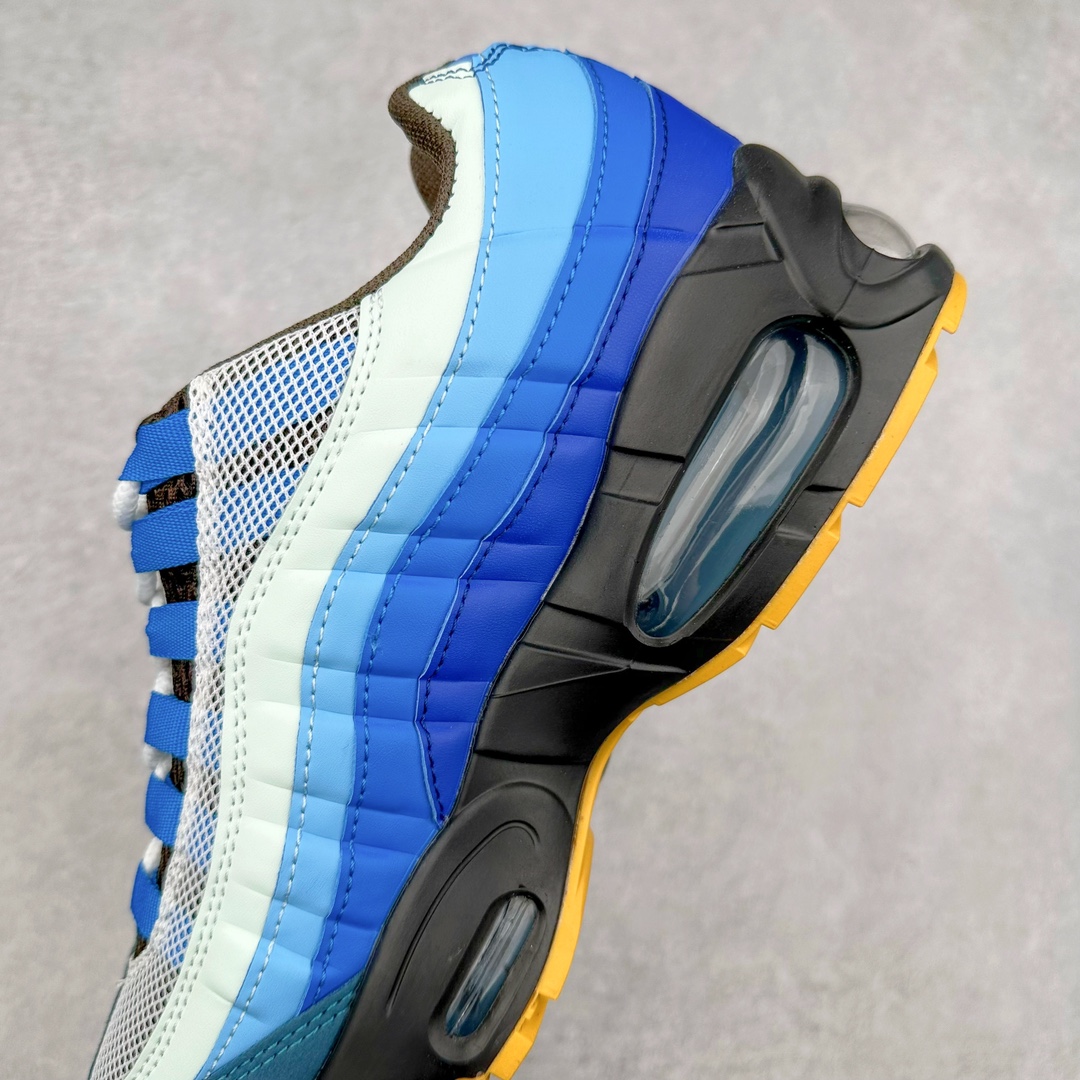 图片[7]-＃WM NK Air Max 95 复古减震气垫跑鞋 FV4710-805 经典重温 外单专供大厂出品 品质稳定 一百余色 终端操作 鞋款设计灵感源于人体构造 中底设计基于人体的脊柱构造 是整体设计的核心 尼龙孔眼代表了肋骨 而分层式面板和网眼象征着肌肉纤维和肉体组织 Air Max 95采用了两个独立的吹塑成型的Air-Sole单元 并首次在前掌使用可视化气垫设计 Swoosh logo夜当作一个 点符号放在了鞋子的后帮位置 20年的发展让 AIR MAX 95有了不同的故事 20年后再度面向世人的时候 焕然一新的面貌 让人有了另外一种清新脱俗的感觉 尺码：36 37.5 38 39 40 41 42 43 44 45 46-选品中心