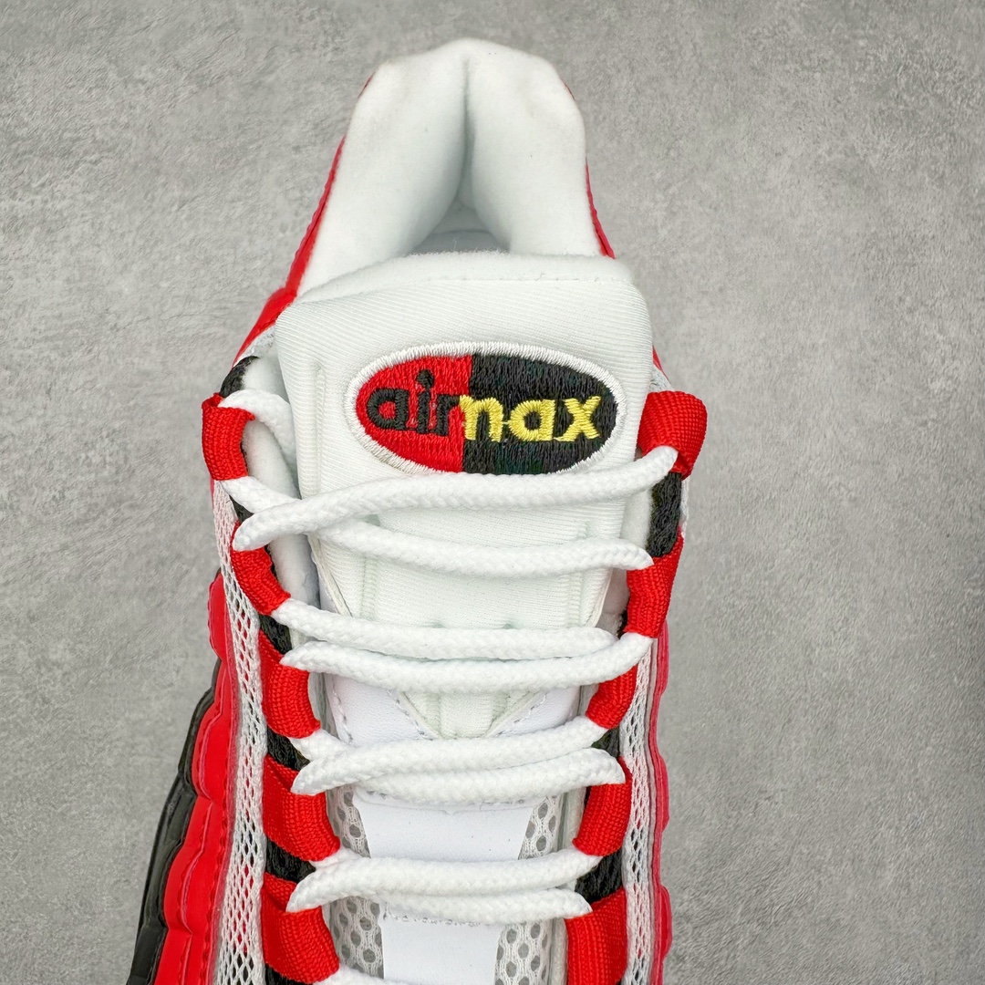 图片[5]-＃WM NK Air Max 95 复古减震气垫跑鞋 FV4710-802 经典重温 外单专供大厂出品 品质稳定 一百余色 终端操作 鞋款设计灵感源于人体构造 中底设计基于人体的脊柱构造 是整体设计的核心 尼龙孔眼代表了肋骨 而分层式面板和网眼象征着肌肉纤维和肉体组织 Air Max 95采用了两个独立的吹塑成型的Air-Sole单元 并首次在前掌使用可视化气垫设计 Swoosh logo夜当作一个 点符号放在了鞋子的后帮位置 20年的发展让 AIR MAX 95有了不同的故事 20年后再度面向世人的时候 焕然一新的面貌 让人有了另外一种清新脱俗的感觉 尺码：36 37.5 38 39 40 41 42 43 44 45 46-选品中心