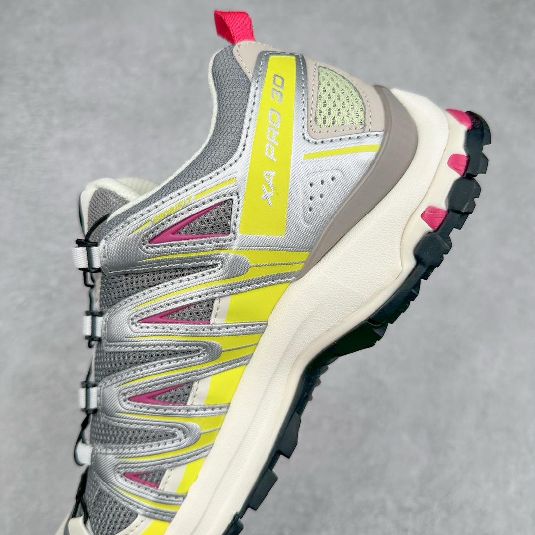 图片[7]-＃B版 SALOMON XA Pro 3D ADV 萨洛蒙潮流越野机能户外功能鞋 纯原外贸平台特供订单 耗时半年巨作 全套原纸板楦头开发 原厂特供网布配套加持 确保原汁原味 完美呈现版型 原档数据独家私模五层组合大底 原装Ortholite轻量化鞋垫 中底布带钢印编号 原厂TPU锁扣 进口港宝加持 后跟自然饱满 还原公司包裹性 鞋面采用SENSIFT贴合技术 全方位贴合包裹脚型 鞋跟部鞋底牵引设计 提供强大的抓地性能 更适应野外崎岖不平的道路 其3D ADVANCED CHASSIS底盘 材料轻量大化 钉齿设计更具稳定性 防护性 鞋底易磨损区运用CONTAGRIP高耐磨材料 应对城市硬质路面长距离跑考验 尺码：36 36.5 37.5 38 38.5 39 40 40.5 41 42 42.5 43 44 44.5 45 46.5-选品中心