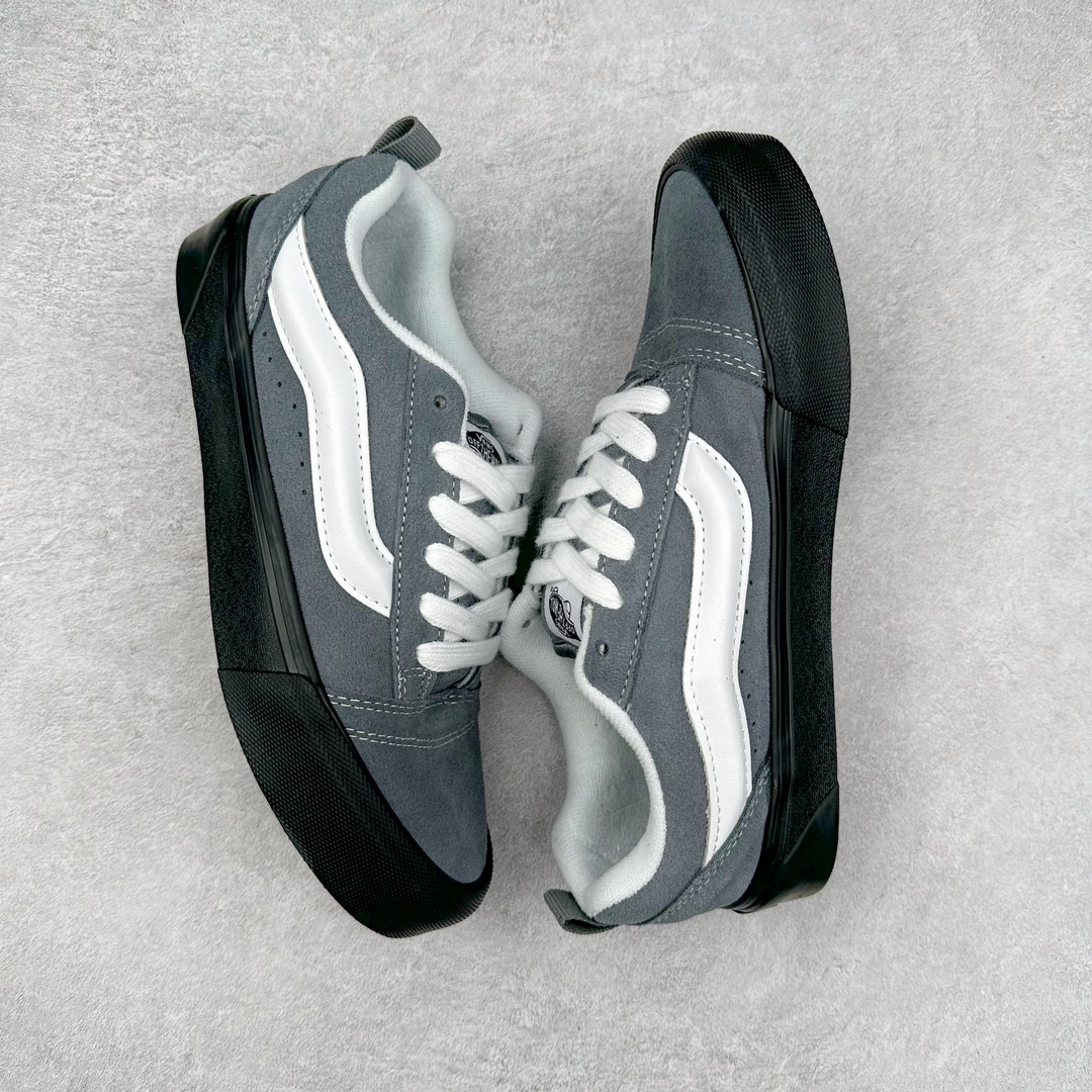 图片[3]-Vans Knu Skool 深灰黑底 百搭休闲防滑减震面包鞋 货号：VN000D22PWT 尺码：35 36 36.5 37 38 38.5 39 40 40.5 41 42 42.5 43 44 45-选品中心