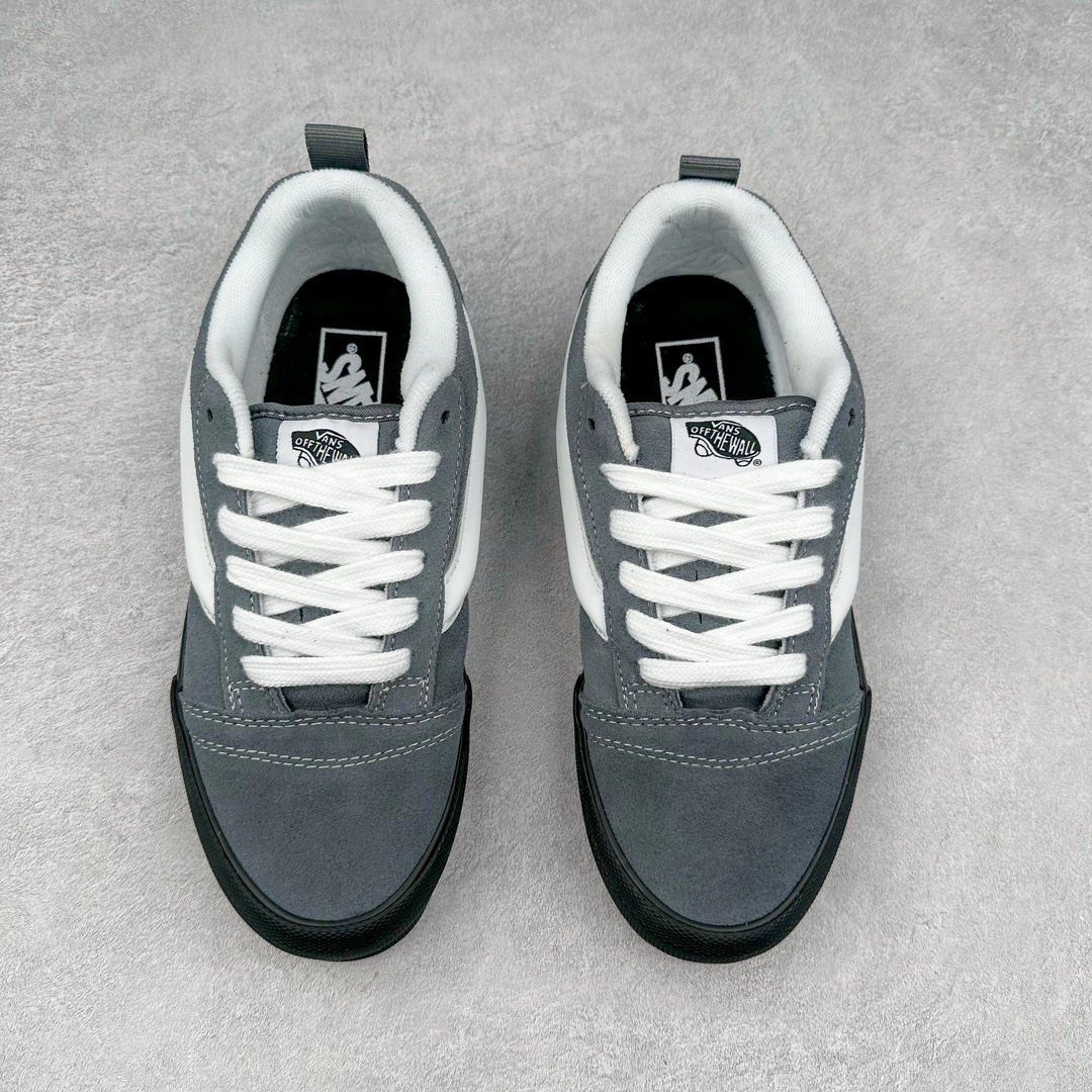 图片[2]-Vans Knu Skool 深灰黑底 百搭休闲防滑减震面包鞋 货号：VN000D22PWT 尺码：35 36 36.5 37 38 38.5 39 40 40.5 41 42 42.5 43 44 45-选品中心