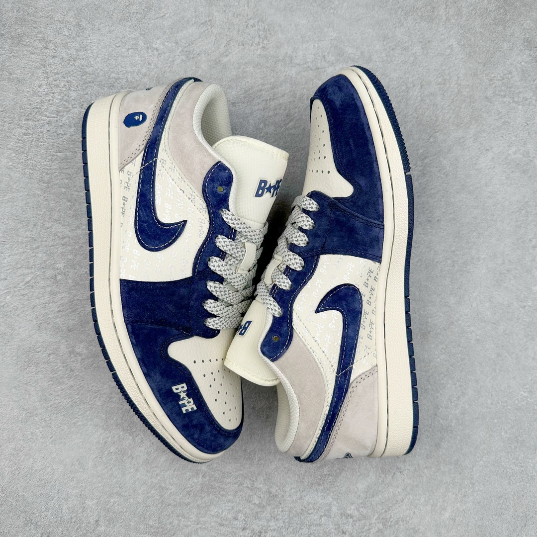 图片[3]-Air Jordan AJ1 Low 低帮系列定制配色 WG8850-015 原厂内置气垫魔块 A模大底 头层小牛皮 鞋舌AJ原厂专用牛津布+AJ专用反口珍珠布+原厂无杂质高弹内里海棉+特殊封边弹力鞋带 尺码：36 36.5 37.5 38 38.5 39 40 40.5 41 42 42.5 43 44 44.5 45 46-选品中心