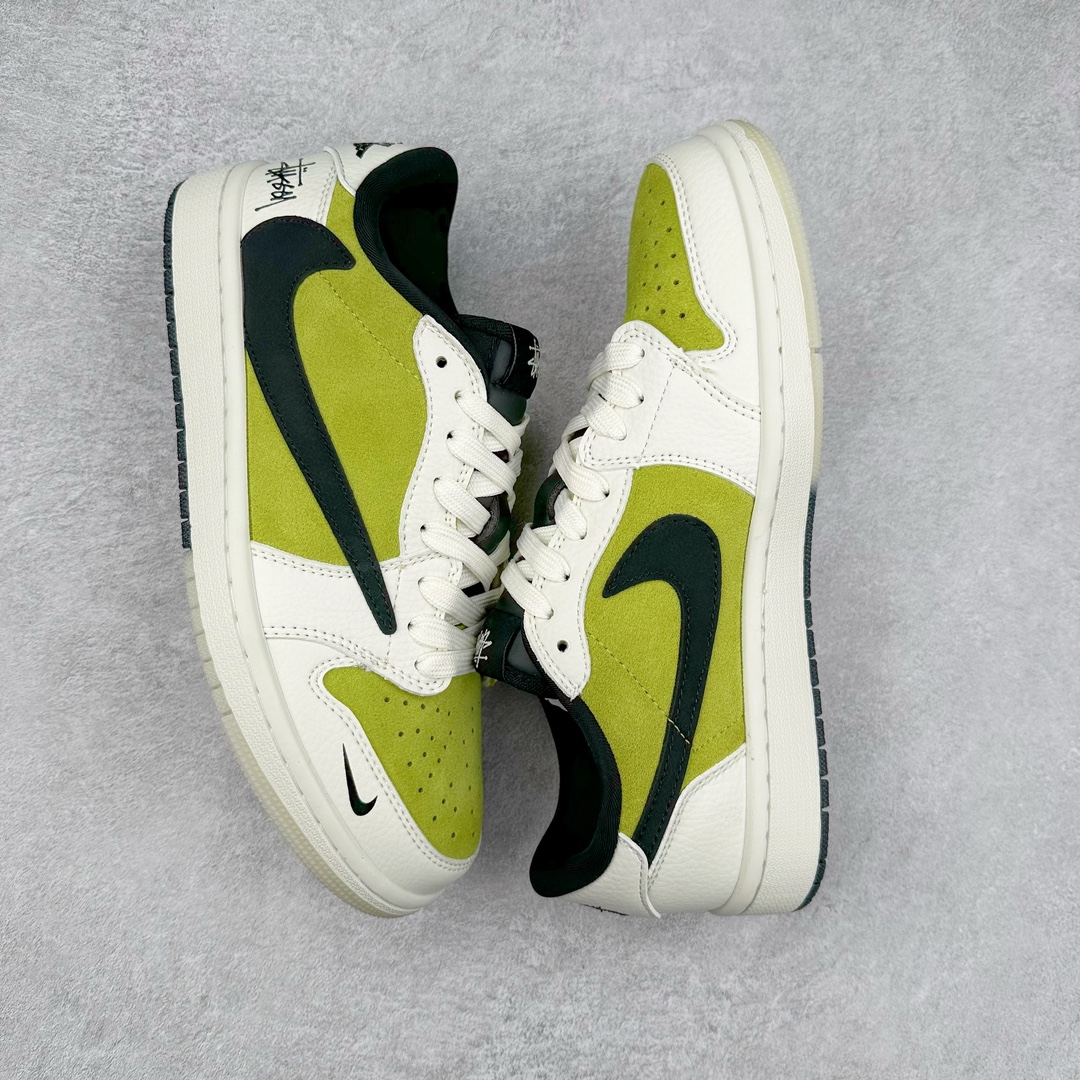 图片[3]-TS x Air Jordan AJ1 Low 倒钩低帮联名定制配色 JH6089-002 原厂内置气垫魔块 A模大底 头层小牛皮 鞋舌AJ原厂专用牛津布+AJ专用反口珍珠布+原厂无杂质高弹内里海棉+特殊封边弹力鞋带 尺码：36 36.5 37.5 38 38.5 39 40 40.5 41 42 42.5 43 44 44.5 45 46 47.5-选品中心