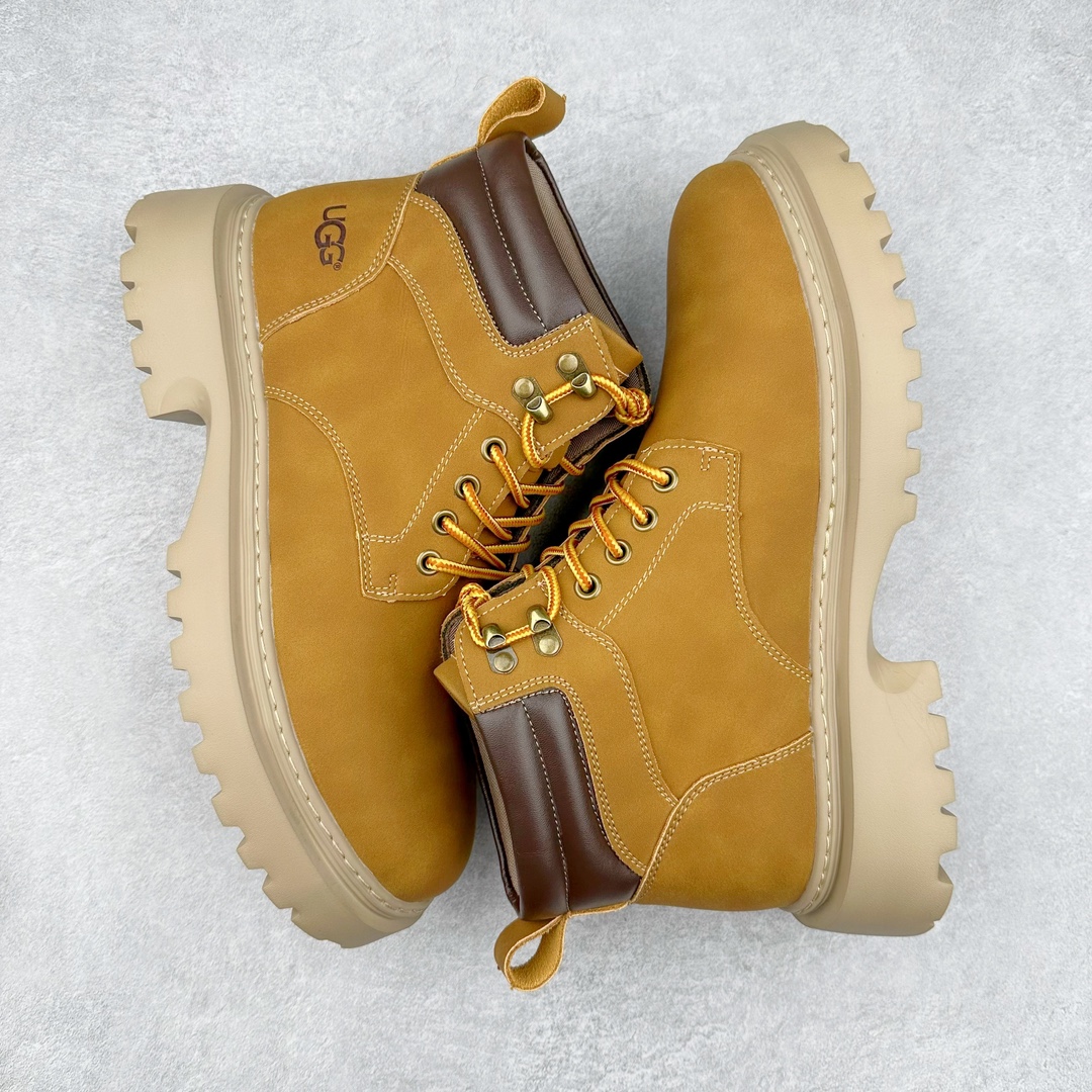 图片[3]-UGG 2024秋冬新品男士中帮休闲马丁靴系列 代购专供品质 高弹Modern 外置防滑橡塑发泡超轻大底 系带设计 穿脱十分方便 采用TPU模压定型真皮鞋面材质#EVA轻翼科技外底防滑,耐磨性和良好的弹性❗美国轻奢品牌【UGG】 M Tasman Weather Hybrid 塔斯曼混合系列中帮厚底轻量休闲马丁靴 尺码：39-44（偏大一码）-选品中心