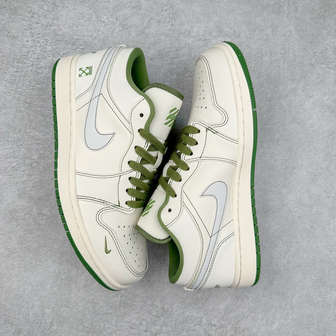 图片[3]-Air Jordan AJ1 Low 低帮系列定制配色 CF3688-021 原厂内置气垫魔块 A模大底 头层小牛皮 鞋舌AJ原厂专用牛津布+AJ专用反口珍珠布+原厂无杂质高弹内里海棉+特殊封边弹力鞋带 尺码：36 36.5 37.5 38 38.5 39 40 40.5 41 42 42.5 43 44 44.5 45 46-选品中心