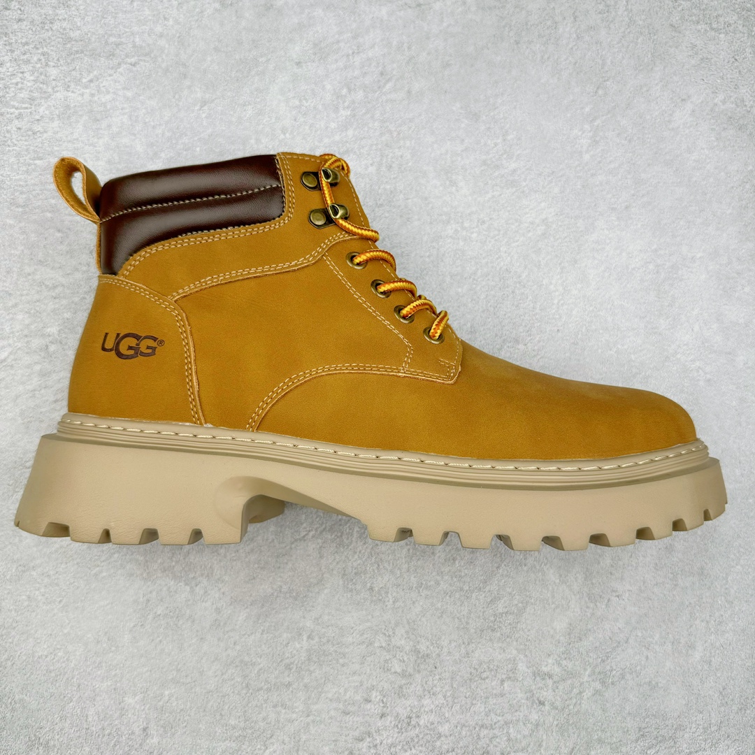 UGG 2024秋冬新品男士中帮休闲马丁靴系列 代购专供品质 高弹Modern 外置防滑橡塑发泡超轻大底 系带设计 穿脱十分方便 采用TPU模压定型真皮鞋面材质#EVA轻翼科技外底防滑,耐磨性和良好的弹性❗美国轻奢品牌【UGG】 M Tasman Weather Hybrid 塔斯曼混合系列中帮厚底轻量休闲马丁靴 尺码：39-44（偏大一码）-选品中心