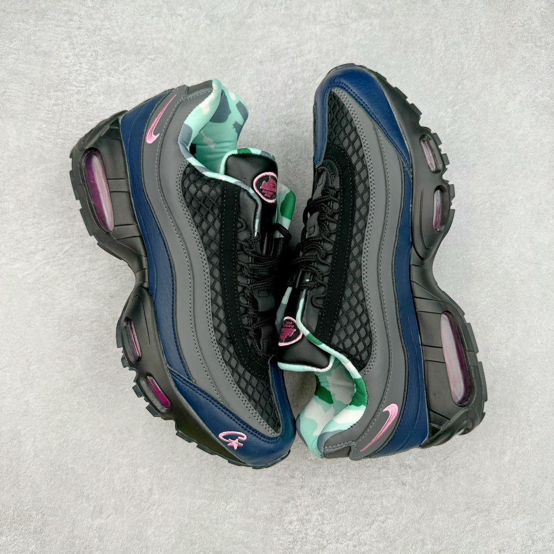 图片[3]-＃WM NK Air Max 95 复古减震气垫跑鞋 FB2709-001 经典重温 外单专供大厂出品 品质稳定 一百余色 终端操作 鞋款设计灵感源于人体构造 中底设计基于人体的脊柱构造 是整体设计的核心 尼龙孔眼代表了肋骨 而分层式面板和网眼象征着肌肉纤维和肉体组织 Air Max 95采用了两个独立的吹塑成型的Air-Sole单元 并首次在前掌使用可视化气垫设计 Swoosh logo夜当作一个 点符号放在了鞋子的后帮位置 20年的发展让 AIR MAX 95有了不同的故事 20年后再度面向世人的时候 焕然一新的面貌 让人有了另外一种清新脱俗的感觉 尺码：36 37.5 38 39 40 41 42 43 44 45 46-选品中心