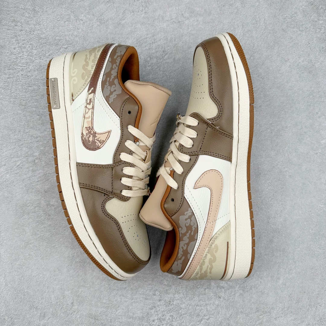 图片[3]-Air Jordan AJ1 Low 低帮系列定制配色 CF3688-021 原厂内置气垫魔块 A模大底 头层小牛皮 鞋舌AJ原厂专用牛津布+AJ专用反口珍珠布+原厂无杂质高弹内里海棉+特殊封边弹力鞋带 尺码：36 36.5 37.5 38 38.5 39 40 40.5 41 42 42.5 43 44 44.5 45 46-选品中心