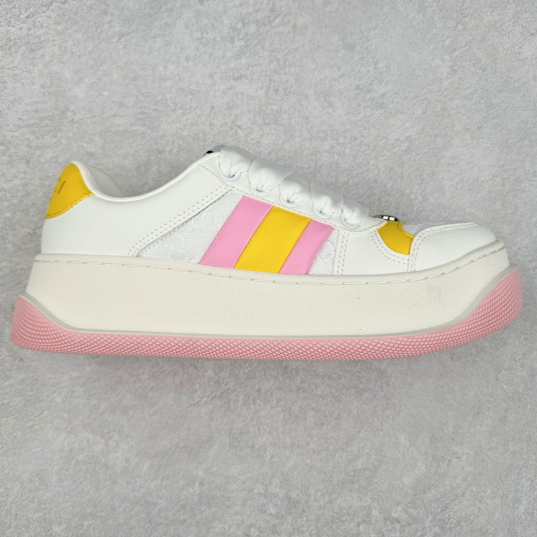 图片[9]-＃特价福利 Gucci Screener GG High-Top Sneaker休闲潮鞋系列意大利进口超软小牛皮+刺绣搭配 原装雪梨形超软沙绒纸团 鞋底采用超软橡胶大底内外锁死工艺 最大限度弯折永不开胶 原鞋一致效果环保无味 尺码：35-44-选品中心