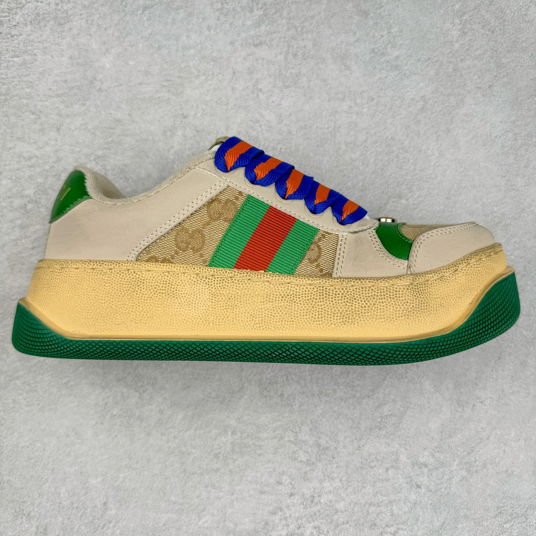 图片[4]-＃特价福利 Gucci Screener GG High-Top Sneaker休闲潮鞋系列意大利进口超软小牛皮+刺绣搭配 原装雪梨形超软沙绒纸团 鞋底采用超软橡胶大底内外锁死工艺 最大限度弯折永不开胶 原鞋一致效果环保无味 尺码：35-44-选品中心