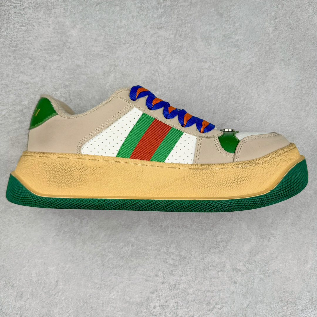 图片[6]-＃特价福利 Gucci Screener GG High-Top Sneaker休闲潮鞋系列意大利进口超软小牛皮+刺绣搭配 原装雪梨形超软沙绒纸团 鞋底采用超软橡胶大底内外锁死工艺 最大限度弯折永不开胶 原鞋一致效果环保无味 尺码：35-44-选品中心