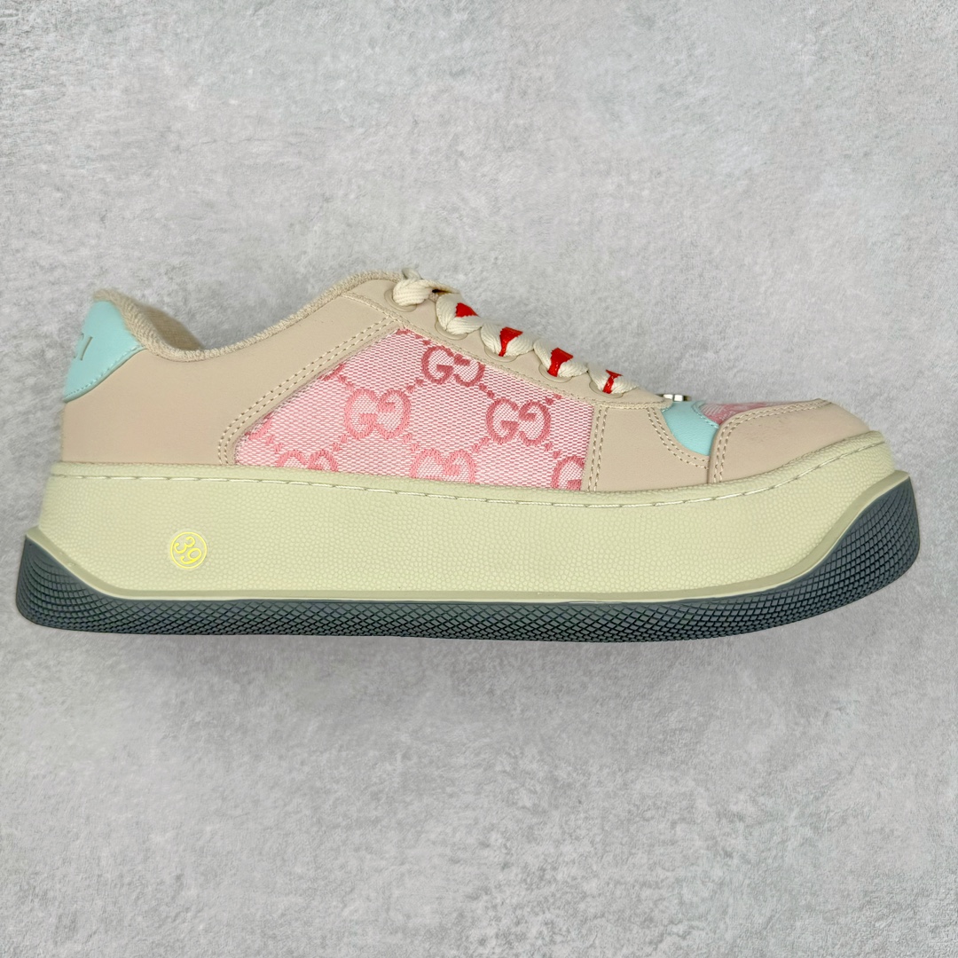 图片[5]-＃特价福利 Gucci Screener GG High-Top Sneaker休闲潮鞋系列意大利进口超软小牛皮+刺绣搭配 原装雪梨形超软沙绒纸团 鞋底采用超软橡胶大底内外锁死工艺 最大限度弯折永不开胶 原鞋一致效果环保无味 尺码：35-44-选品中心