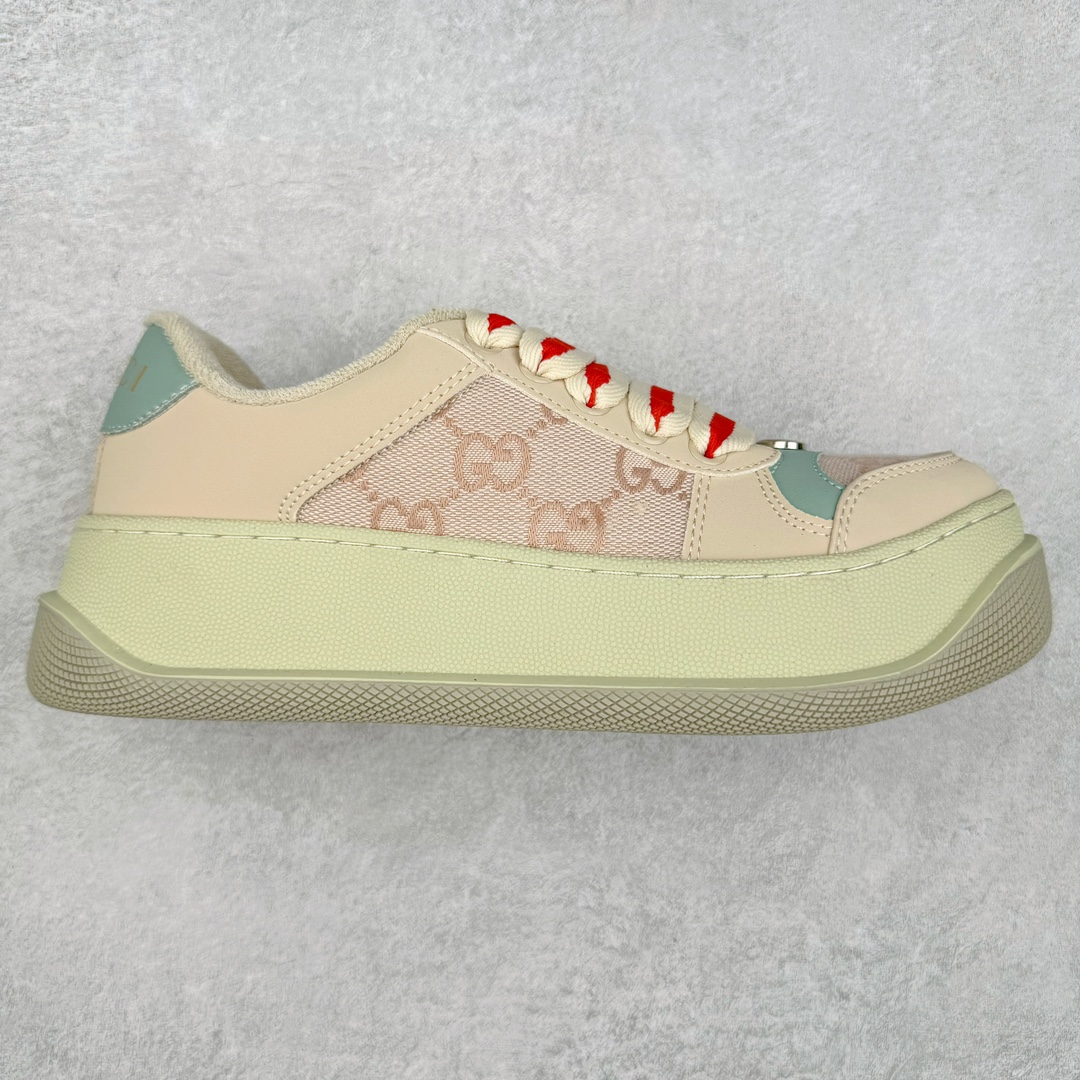 图片[3]-＃特价福利 Gucci Screener GG High-Top Sneaker休闲潮鞋系列意大利进口超软小牛皮+刺绣搭配 原装雪梨形超软沙绒纸团 鞋底采用超软橡胶大底内外锁死工艺 最大限度弯折永不开胶 原鞋一致效果环保无味 尺码：35-44-选品中心