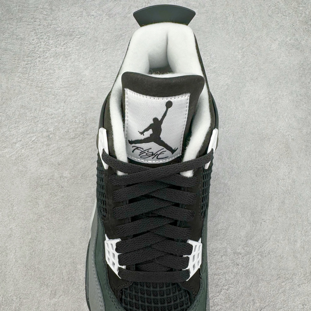 图片[5]-＃Ljr Air Jordan AJ4 Retro \\\” Fear \\\” 黑白恐惧 复刻2024版 FQ8138-002 圈内高端零售标杆 独家外贸特供 耗时半年巨作 全套原纸板楦头开发 原厂特供皮料加持 确保原汁原味 完美呈现四代版型 一比一鞋头弧度高度鞋身弧度 数据细节工艺流程均保持原鞋一致 原厂TPU网格鞋带扣 正确内里网布 菱角分明不变形无多余毛边 柔软性质感一致于原鞋 市场唯一原厂鞋扣模具 背面可见隐藏注塑口 原厂织唛标 原厂飞人电绣工艺 尾指中部跳三针 独家绑鞋带手法 印刷中底布 四线拉帮 米色美纹纸贴合固定 进口港宝加持 后跟自然饱满 全鞋荧光划线卡点 追求极致完美 每一双都是工艺品 多重QC质检 超越公司货的品控标准 实实在在的免检产品 尺码：40.5 41 42 42.5 43 44 44.5 45 45.5 46 47.5 48.5-选品中心