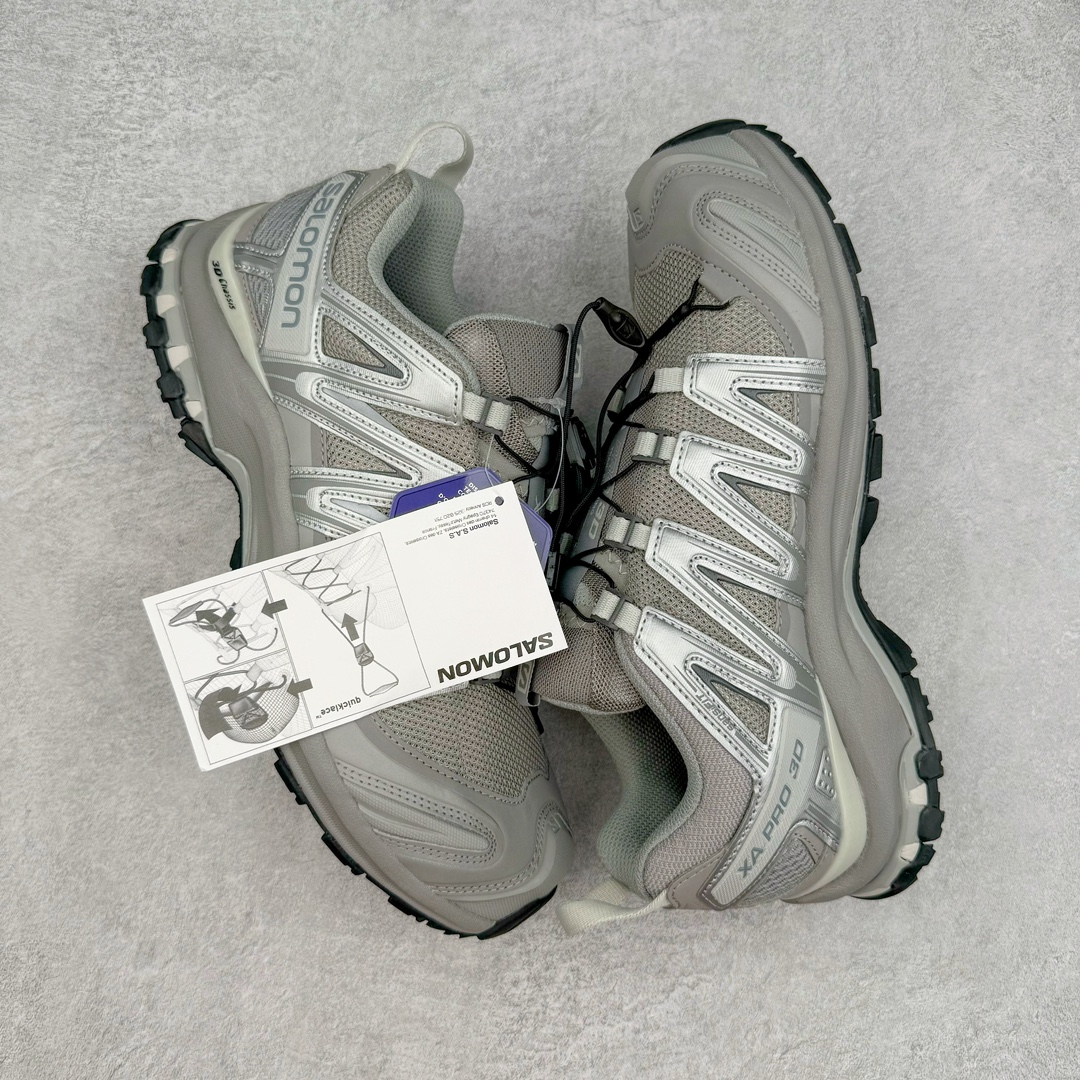 图片[3]-＃K版 SALOMON XA Pro 3D ADV 萨洛蒙潮流越野机能户外功能鞋 纯原外贸平台特供订单 耗时半年巨作 全套原纸板楦头开发 原厂特供网布配套加持 确保原汁原味 完美呈现版型 原档数据独家私模五层组合大底 原装Ortholite轻量化鞋垫 中底布带钢印编号 原厂TPU锁扣 进口港宝加持 后跟自然饱满 还原公司包裹性 鞋面采用SENSIFT贴合技术 全方位贴合包裹脚型 鞋跟部鞋底牵引设计 提供强大的抓地性能 更适应野外崎岖不平的道路 其3D ADVANCED CHASSIS底盘 材料轻量大化 钉齿设计更具稳定性 防护性 鞋底易磨损区运用CONTAGRIP高耐磨材料 应对城市硬质路面长距离跑考验 尺码：36 36.5 37.5 38 38.5 39 40 40.5 41 42 42.5 43 44 44.5 45 46.5-选品中心