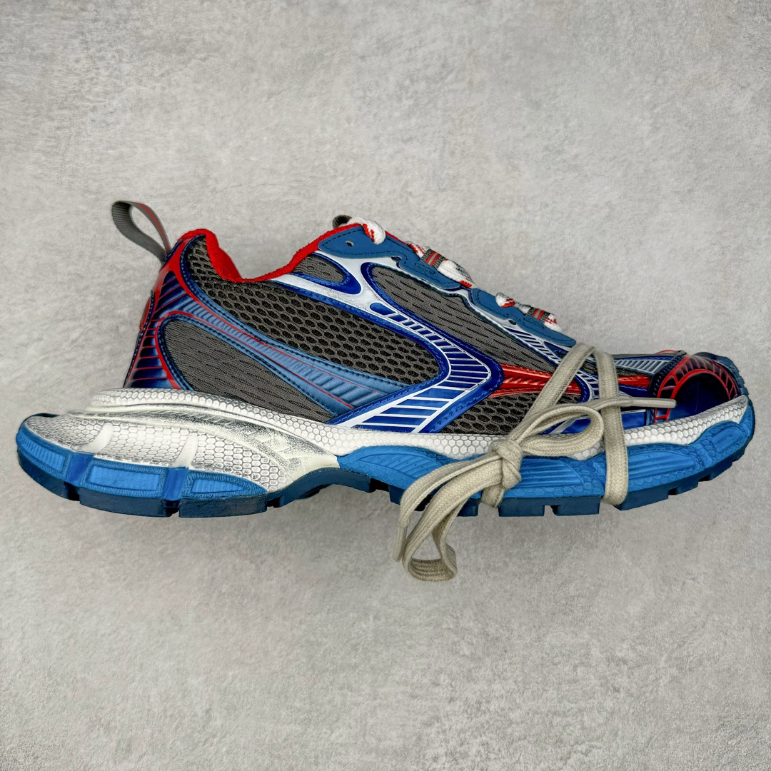 ＃VG零售版 BALENCIAGA 3XL Sneakers 巴黎世家十代网布系带低帮走秀复古老爹鞋 全套原纸板楦头开发 最原汁原味的灵魂版型 全鞋荧光划线卡点 胶水把控整洁度追求极致完美 每一双都是工艺品 多重QC质检 超越公司货的品控标准 实实在在的免检产品 原盒原配 正确字体电绣 粗细、位置、大小正确 侧边TPU 透气孔匹配意产原版 正确分离大底 TPU软底 原版一致大底LOGO 立体感十足 原厂皮料水洗做旧 采购原厂网纱 不含皮革 网布材料和聚氨酯 磨损效果 鞋头边缘和后帮 Balenciaga 徽标 鞋面和后跟凸印尺码 鞋舌 3XL 橡胶品牌标识和反光细节 鞋帮拉袢和鞋舌拉祥 配反光细节 备用鞋带在鞋履前侧 可在穿着前取下 便于不同造型搭配 正常尺码 尺码：35 36 37 38 39 40 41 42 43 44 45 46-选品中心