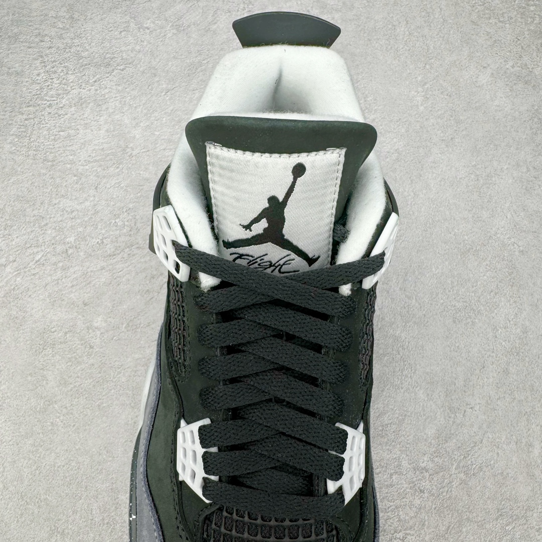 图片[5]-＃K版纯原 Air Jordan AJ4 Retro \\\” Fear \\\” 黑白恐惧 复刻2024版 FQ8138-002 全新升级改良 原鞋原楦原纸板同源开发 完美呈现乔4的版型 内侧正确双色网格 还原细节 原厂皮料 正确气垫颜色 正确网格工艺 正确拉帮工艺 全鞋原装材料制作 原档案原模具打造 支持全方位与正品对比 尺码：40 40.5 41 42 42.5 43 44 44.5 45 46 47.5-选品中心