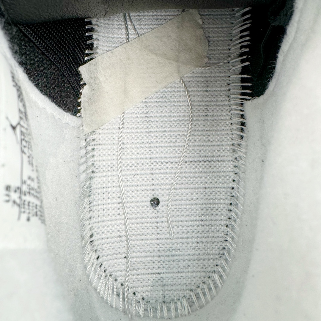 图片[10]-＃K版纯原 Air Jordan AJ4 Retro \\\” Fear \\\” 黑白恐惧 复刻2024版 FQ8138-002 全新升级改良 原鞋原楦原纸板同源开发 完美呈现乔4的版型 内侧正确双色网格 还原细节 原厂皮料 正确气垫颜色 正确网格工艺 正确拉帮工艺 全鞋原装材料制作 原档案原模具打造 支持全方位与正品对比 尺码：40 40.5 41 42 42.5 43 44 44.5 45 46 47.5-选品中心