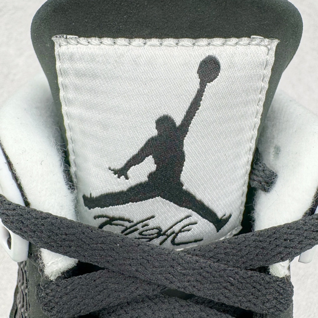 图片[12]-＃K版纯原 Air Jordan AJ4 Retro \\\” Fear \\\” 黑白恐惧 复刻2024版 FQ8138-002 全新升级改良 原鞋原楦原纸板同源开发 完美呈现乔4的版型 内侧正确双色网格 还原细节 原厂皮料 正确气垫颜色 正确网格工艺 正确拉帮工艺 全鞋原装材料制作 原档案原模具打造 支持全方位与正品对比 尺码：40 40.5 41 42 42.5 43 44 44.5 45 46 47.5-选品中心