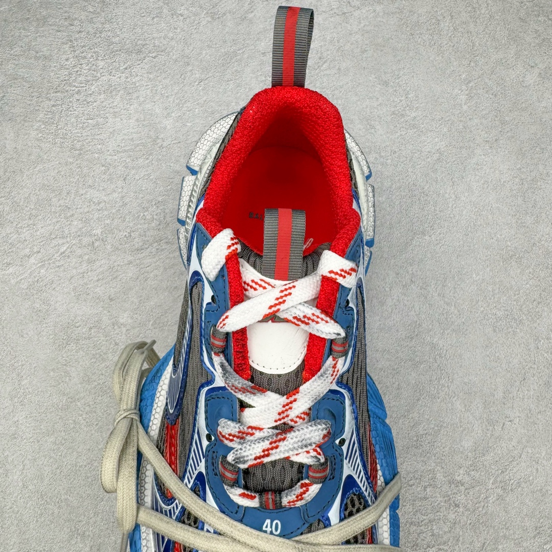 图片[5]-＃VG零售版 BALENCIAGA 3XL Sneakers 巴黎世家十代网布系带低帮走秀复古老爹鞋 全套原纸板楦头开发 最原汁原味的灵魂版型 全鞋荧光划线卡点 胶水把控整洁度追求极致完美 每一双都是工艺品 多重QC质检 超越公司货的品控标准 实实在在的免检产品 原盒原配 正确字体电绣 粗细、位置、大小正确 侧边TPU 透气孔匹配意产原版 正确分离大底 TPU软底 原版一致大底LOGO 立体感十足 原厂皮料水洗做旧 采购原厂网纱 不含皮革 网布材料和聚氨酯 磨损效果 鞋头边缘和后帮 Balenciaga 徽标 鞋面和后跟凸印尺码 鞋舌 3XL 橡胶品牌标识和反光细节 鞋帮拉袢和鞋舌拉祥 配反光细节 备用鞋带在鞋履前侧 可在穿着前取下 便于不同造型搭配 正常尺码 尺码：35 36 37 38 39 40 41 42 43 44 45 46-选品中心