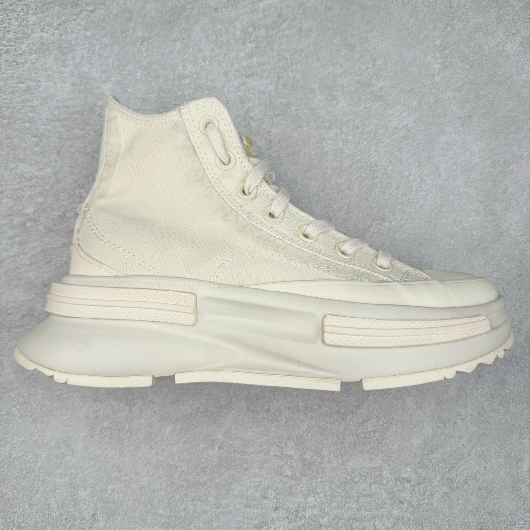 Converse LIFESTYLE Run Star Legacy 夹心蕾丝蝴蝶结厚底夹心高帮帆布鞋 经典夹心鞋型 厚底增高5公分 搭配极繁主义的Mini蝴蝶结和蕾丝边纯白干净 货号:A10027C 尺码:35 36 36.5 37 37.5 38 39 39.5 40-选品中心