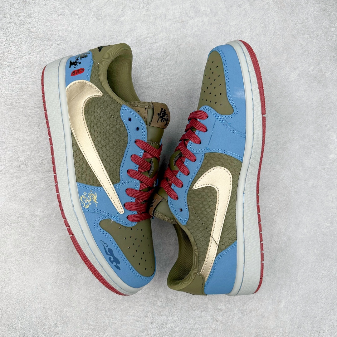 图片[3]-TS x Air Jordan AJ1 Low 倒钩低帮联名定制配色 CH6336-015 原厂内置气垫魔块 A模大底 头层小牛皮 鞋舌AJ原厂专用牛津布+AJ专用反口珍珠布+原厂无杂质高弹内里海棉+特殊封边弹力鞋带 尺码：36 36.5 37.5 38 38.5 39 40 40.5 41 42 42.5 43 44 44.5 45 46 47.5-选品中心