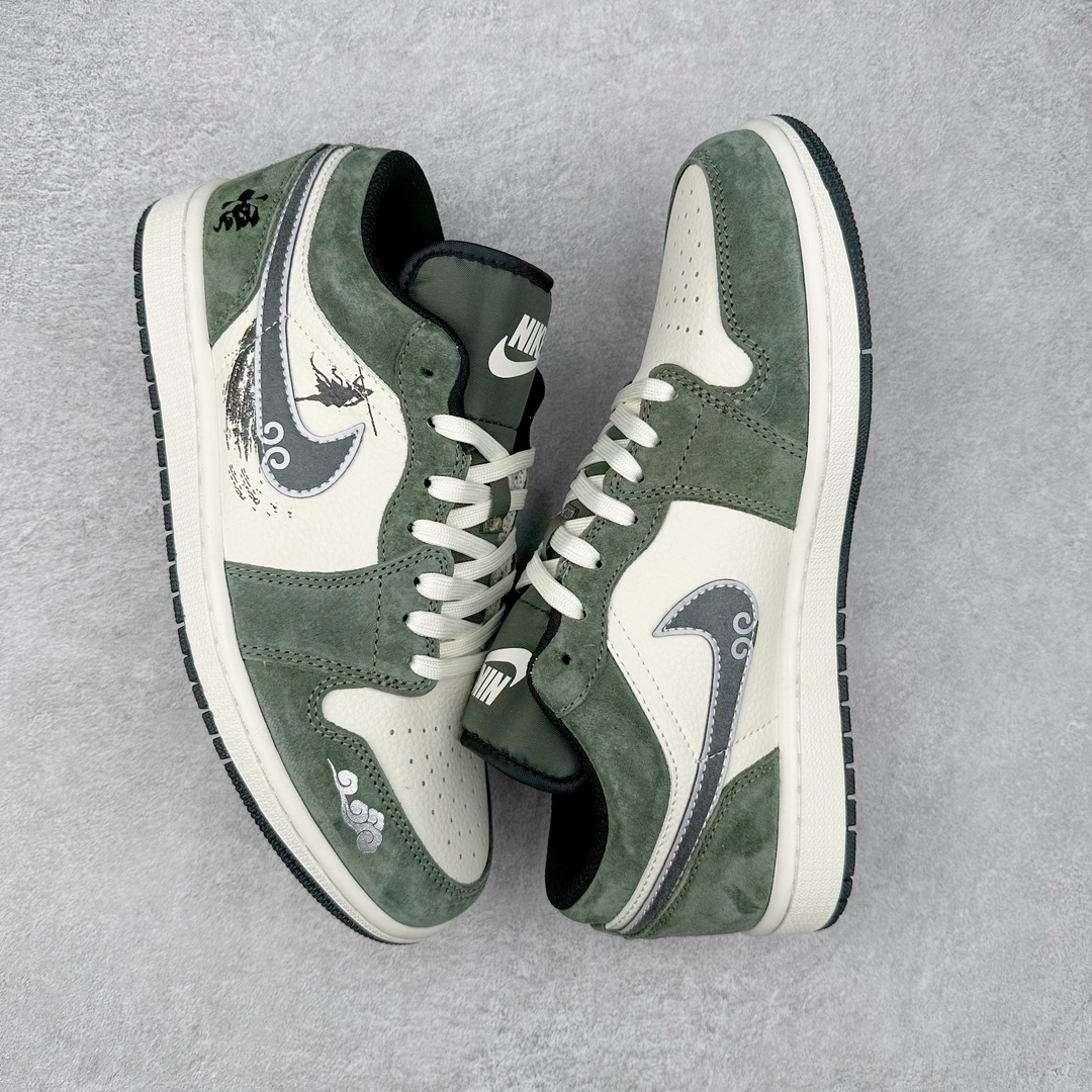 图片[3]-Air Jordan AJ1 Low 低帮系列定制配色 DC2024-031 原厂内置气垫魔块 A模大底 头层小牛皮 鞋舌AJ原厂专用牛津布+AJ专用反口珍珠布+原厂无杂质高弹内里海棉+特殊封边弹力鞋带 尺码：36 36.5 37.5 38 38.5 39 40 40.5 41 42 42.5 43 44 44.5 45 46-选品中心