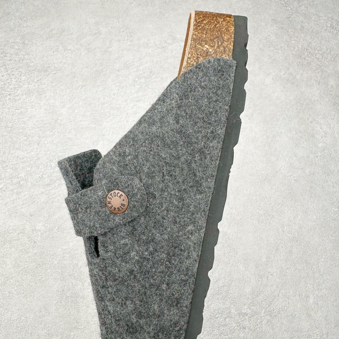 图片[7]-＃DC Birkenstock Boston VL 勃肯软木底包头拖鞋 天鹅绒般的绒面革赋子休闲的经典外观 四季皆宜 柔软的鞋床采用额外的泡沫缓冲层 提供额外的舒适感和全天支撑 全网独家首发 源于德国的严谨工艺 牛巴戎面 中层松木 EVA 三层组合大底 优质牛皮面料五金扣 出口订单 尺码：35-44-选品中心