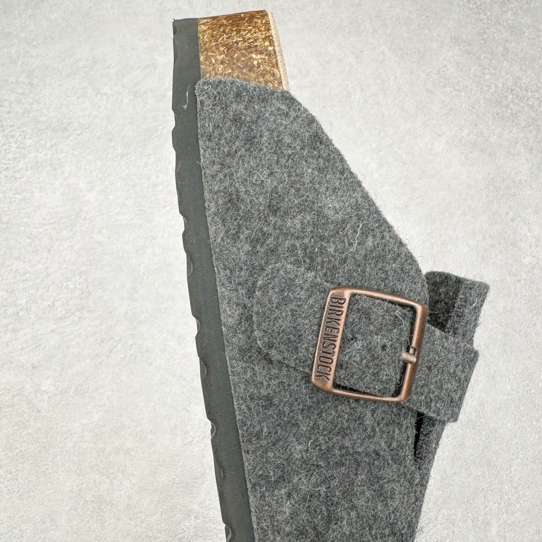 图片[6]-＃DC Birkenstock Boston VL 勃肯软木底包头拖鞋 天鹅绒般的绒面革赋子休闲的经典外观 四季皆宜 柔软的鞋床采用额外的泡沫缓冲层 提供额外的舒适感和全天支撑 全网独家首发 源于德国的严谨工艺 牛巴戎面 中层松木 EVA 三层组合大底 优质牛皮面料五金扣 出口订单 尺码：35-44-选品中心