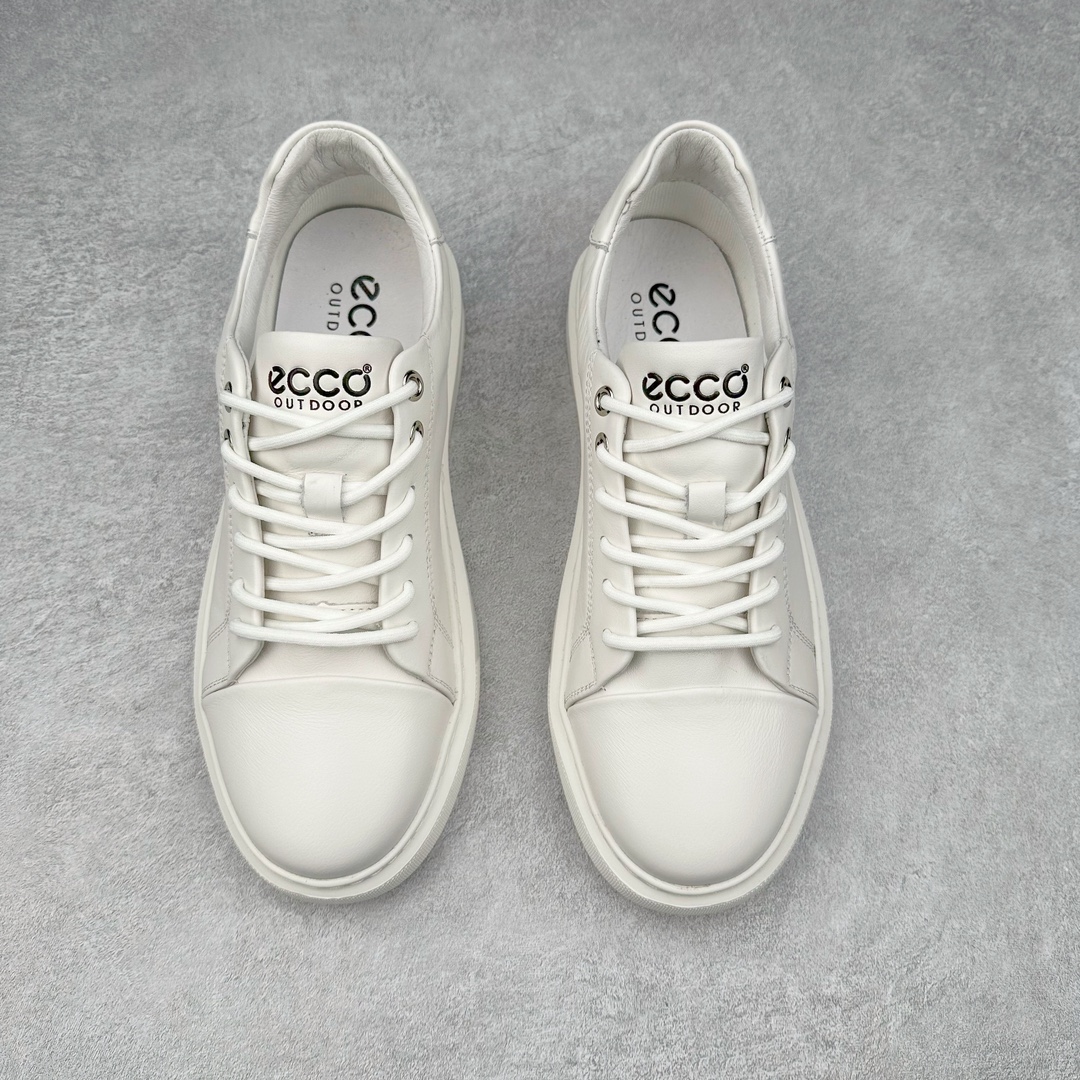图片[2]-Ecco爱步休闲鞋子男鞋 透气防水百搭休闲板鞋 柔酷7号系列经典小白鞋 鞋面采用臻选牛皮 质感丰富，脚感柔软舒适 鞋面设有GORE-TEX防水薄膜 给你贴心防水保护 简约系带 贴合脚型 橡胶鞋底 轻盈柔韧，防滑耐磨 舒适耐穿 随享出行 休闲百搭 简约利落 尺码：38 39 40 41 42 43 44（皮鞋码）-选品中心