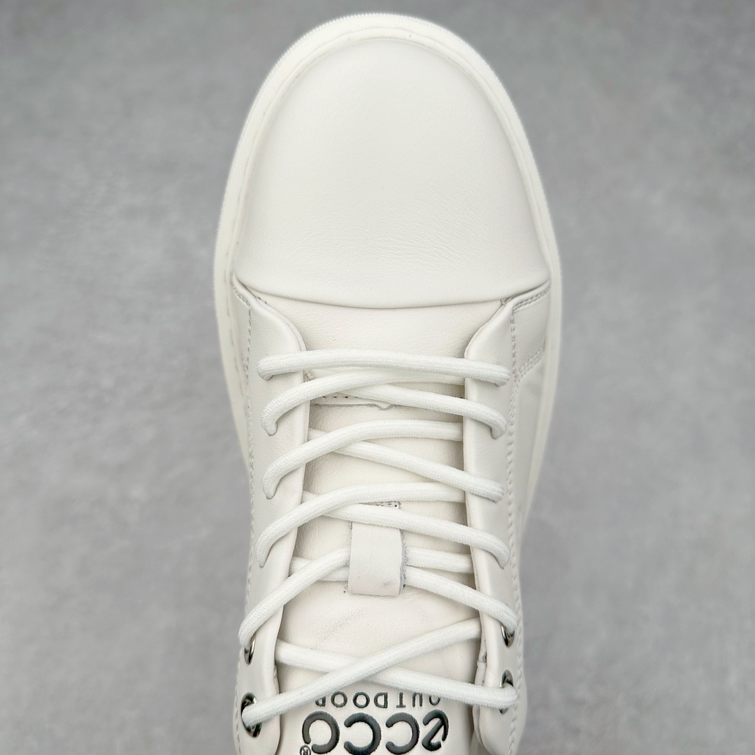 图片[4]-Ecco爱步休闲鞋子男鞋 透气防水百搭休闲板鞋 柔酷7号系列经典小白鞋 鞋面采用臻选牛皮 质感丰富，脚感柔软舒适 鞋面设有GORE-TEX防水薄膜 给你贴心防水保护 简约系带 贴合脚型 橡胶鞋底 轻盈柔韧，防滑耐磨 舒适耐穿 随享出行 休闲百搭 简约利落 尺码：38 39 40 41 42 43 44（皮鞋码）-选品中心