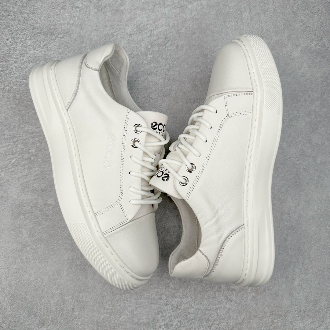 图片[3]-Ecco爱步休闲鞋子男鞋 透气防水百搭休闲板鞋 柔酷7号系列经典小白鞋 鞋面采用臻选牛皮 质感丰富，脚感柔软舒适 鞋面设有GORE-TEX防水薄膜 给你贴心防水保护 简约系带 贴合脚型 橡胶鞋底 轻盈柔韧，防滑耐磨 舒适耐穿 随享出行 休闲百搭 简约利落 尺码：38 39 40 41 42 43 44（皮鞋码）-选品中心