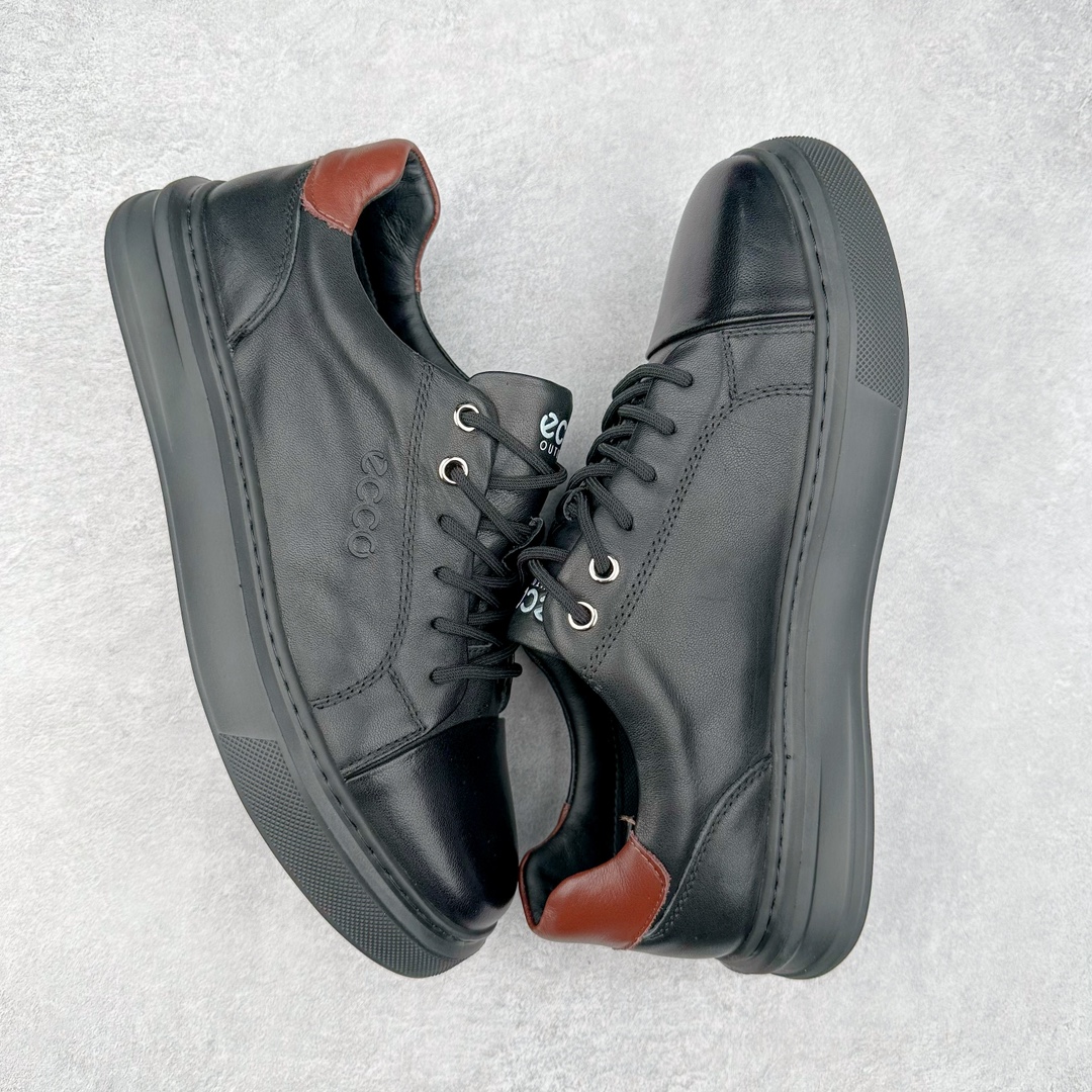 图片[3]-Ecco爱步休闲鞋子男鞋 透气防水百搭休闲板鞋 柔酷7号系列经典小白鞋 鞋面采用臻选牛皮 质感丰富，脚感柔软舒适 鞋面设有GORE-TEX防水薄膜 给你贴心防水保护 简约系带 贴合脚型 橡胶鞋底 轻盈柔韧，防滑耐磨 舒适耐穿 随享出行 休闲百搭 简约利落 尺码：38 39 40 41 42 43 44（皮鞋码）-选品中心