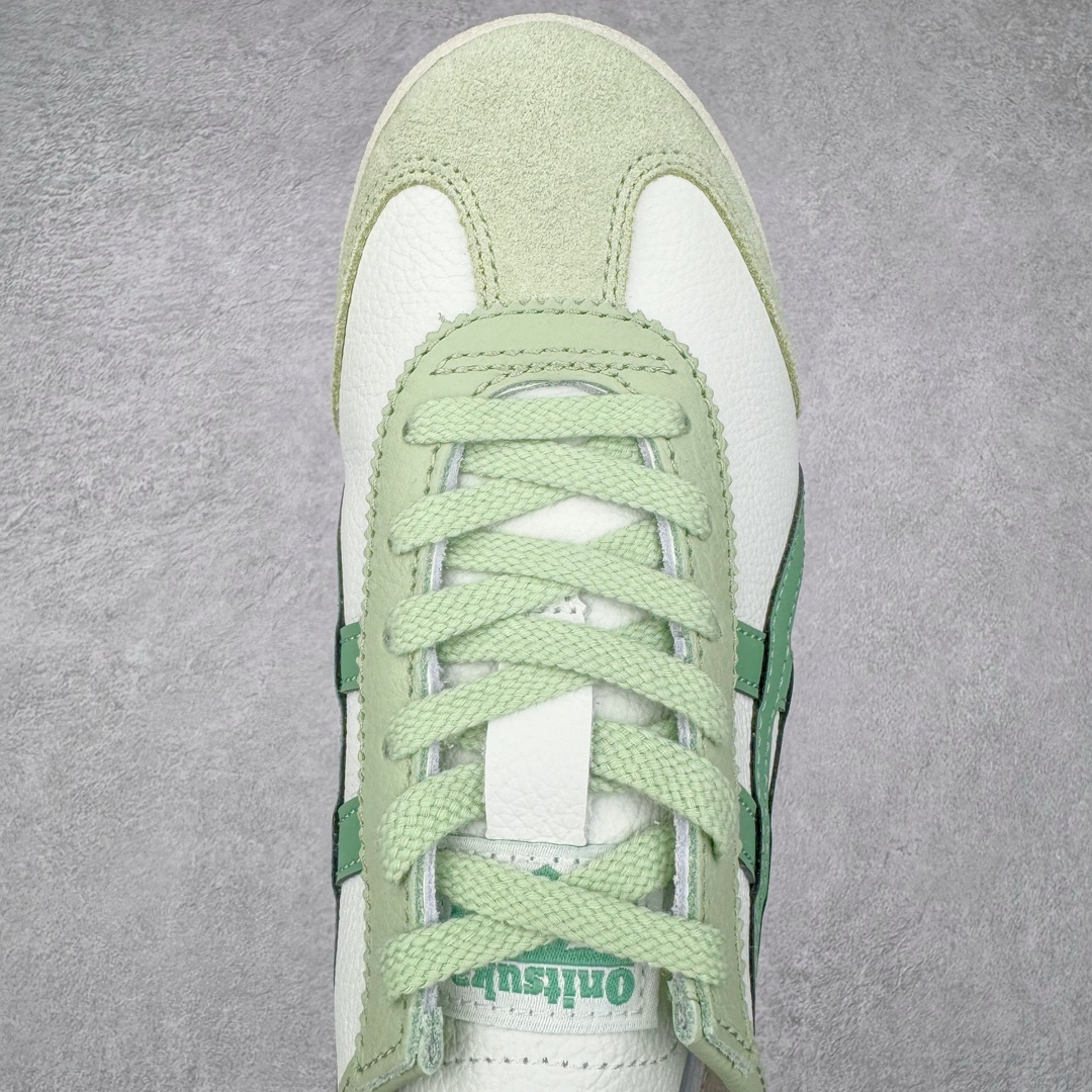 图片[4]-＃MOK Asics Onitsuka Tiger MEXICO 66 亚瑟士鬼冢虎复古经典板鞋 市场最强版本 每个配色均购入原鞋校对 真正原厂头层牛皮 如假包赔 纹路、色泽、皮心颜色 质感百分百还原 海外订单工厂出品 超成熟稳定的做工品控 原装全套纸板楦头开发 原汁原味 完美呈现版型 私模正确鞋底咬花纹路 一比一鞋头弧度高度鞋身弧度 绝不口嗨 细节品控鞋型随意秒杀市面 原档咬花纹路私模大底 一个单元有六个三角形 总体形拼接呈现花瓣状 官方四联吊牌 原装Ortholite轻量化鞋垫 原盒原配 质保卡 说明书 钢印防尘纸 纸板中底带钢印 乳胶组合鞋垫 支持全方位的对比专柜 产品从款式颜色造型上体现出追求舒适和细节的完美 鞋类更是推崇手工制作的严谨与完美 融舒适性与可穿性的设计风格 注重细节的完美和别致魅力 既保持稳重 又不失轻松的时尚感 尺码：36 37 37.5 38 39 39.5 40 40.5 41.5 42 42.5 43.5 44 45 46-选品中心