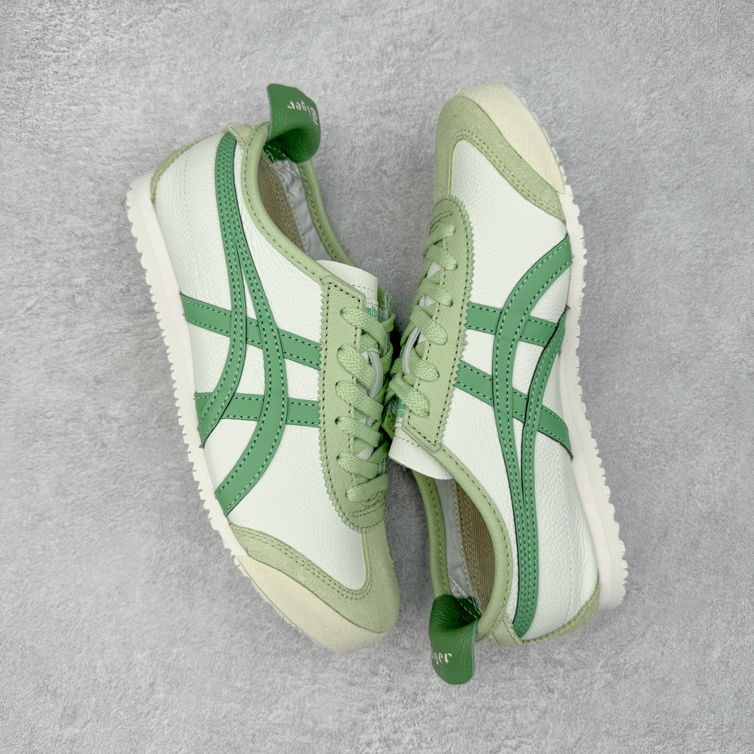 图片[3]-＃MOK Asics Onitsuka Tiger MEXICO 66 亚瑟士鬼冢虎复古经典板鞋 市场最强版本 每个配色均购入原鞋校对 真正原厂头层牛皮 如假包赔 纹路、色泽、皮心颜色 质感百分百还原 海外订单工厂出品 超成熟稳定的做工品控 原装全套纸板楦头开发 原汁原味 完美呈现版型 私模正确鞋底咬花纹路 一比一鞋头弧度高度鞋身弧度 绝不口嗨 细节品控鞋型随意秒杀市面 原档咬花纹路私模大底 一个单元有六个三角形 总体形拼接呈现花瓣状 官方四联吊牌 原装Ortholite轻量化鞋垫 原盒原配 质保卡 说明书 钢印防尘纸 纸板中底带钢印 乳胶组合鞋垫 支持全方位的对比专柜 产品从款式颜色造型上体现出追求舒适和细节的完美 鞋类更是推崇手工制作的严谨与完美 融舒适性与可穿性的设计风格 注重细节的完美和别致魅力 既保持稳重 又不失轻松的时尚感 尺码：36 37 37.5 38 39 39.5 40 40.5 41.5 42 42.5 43.5 44 45 46-选品中心