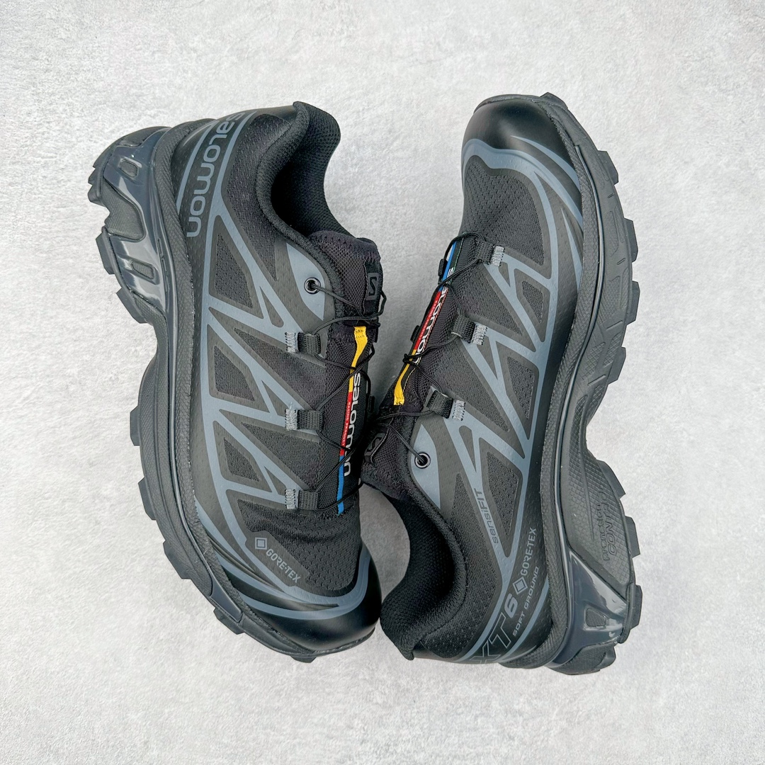 图片[3]-＃X版纯原福利 Salomon 萨洛蒙 XT-6 复古机能户外跑鞋 这双XT-6 鞋面以锯齿状的包裹系统呈现 在黑色基底之下加入了各种色点缀 内嵌式的袜套设计与 Quicklace 系带系统一道 实现了立体包裹与精准贴合 结合 Contagrip 大底科技 让穿着者可以轻松驾驭户外与通勤下的任何运动生活场景 无缝鞋身户外随意纵横 颜值与脚感兼备 出街通勤 绝对非常吸睛 你值得拥有 尺码：36 36.5 37.5 38 38.5 39 40 40.5 41 42 42.5 43 44 44.5 45-选品中心