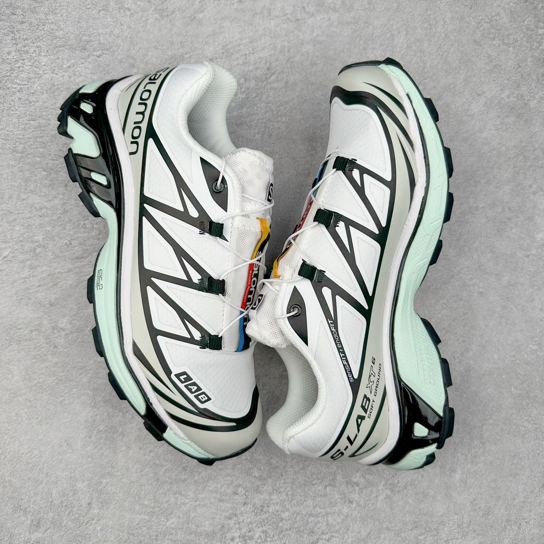 图片[3]-＃X版纯原福利 Salomon 萨洛蒙 XT-6 复古机能户外跑鞋 这双XT-6 鞋面以锯齿状的包裹系统呈现 在黑色基底之下加入了各种色点缀 内嵌式的袜套设计与 Quicklace 系带系统一道 实现了立体包裹与精准贴合 结合 Contagrip 大底科技 让穿着者可以轻松驾驭户外与通勤下的任何运动生活场景 无缝鞋身户外随意纵横 颜值与脚感兼备 出街通勤 绝对非常吸睛 你值得拥有 尺码：36 36.5 37.5 38 38.5 39 40 40.5 41 42 42.5 43 44 44.5 45-选品中心